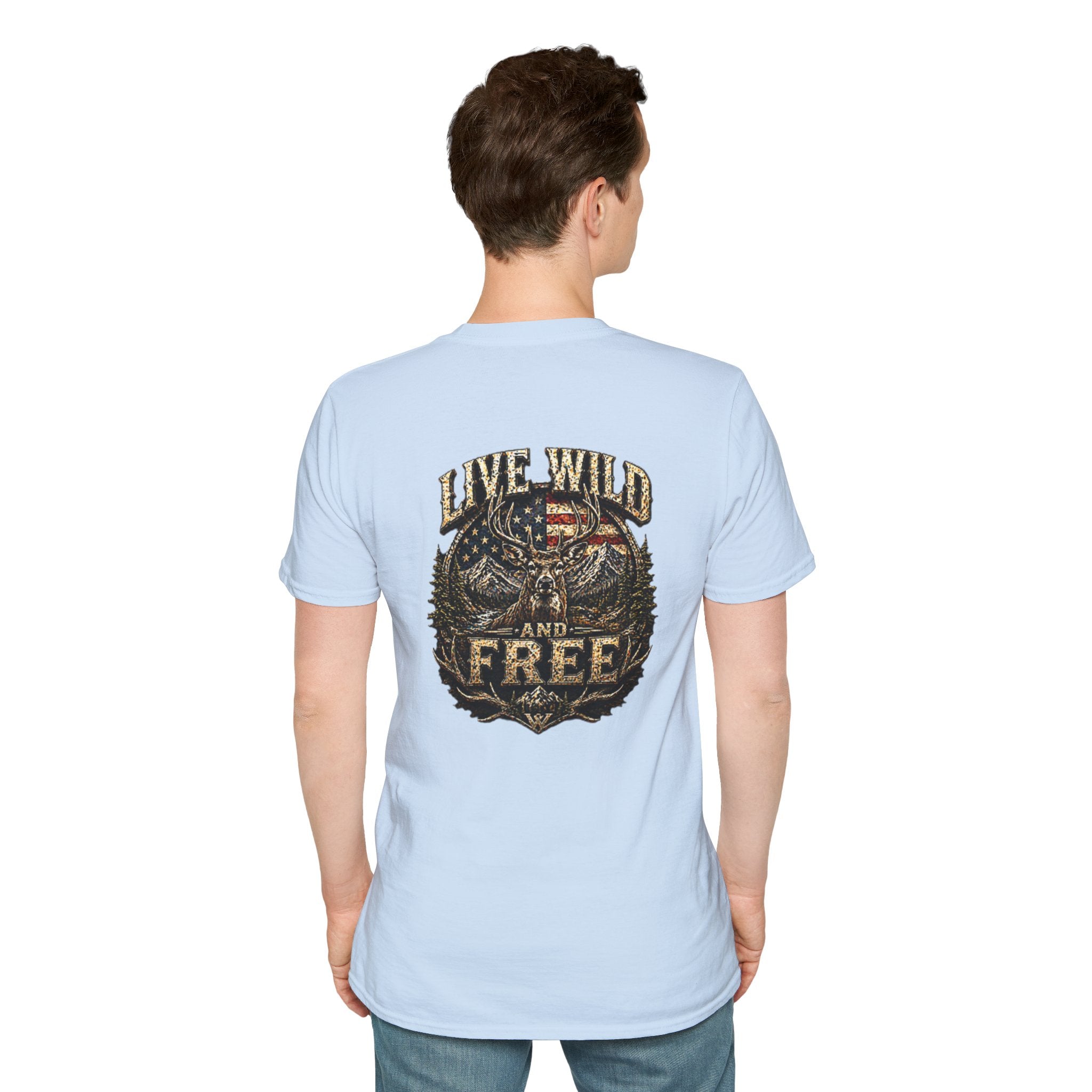 Live Wild and Free T-Shirt — American Eagle Wilderness Graphic Tee