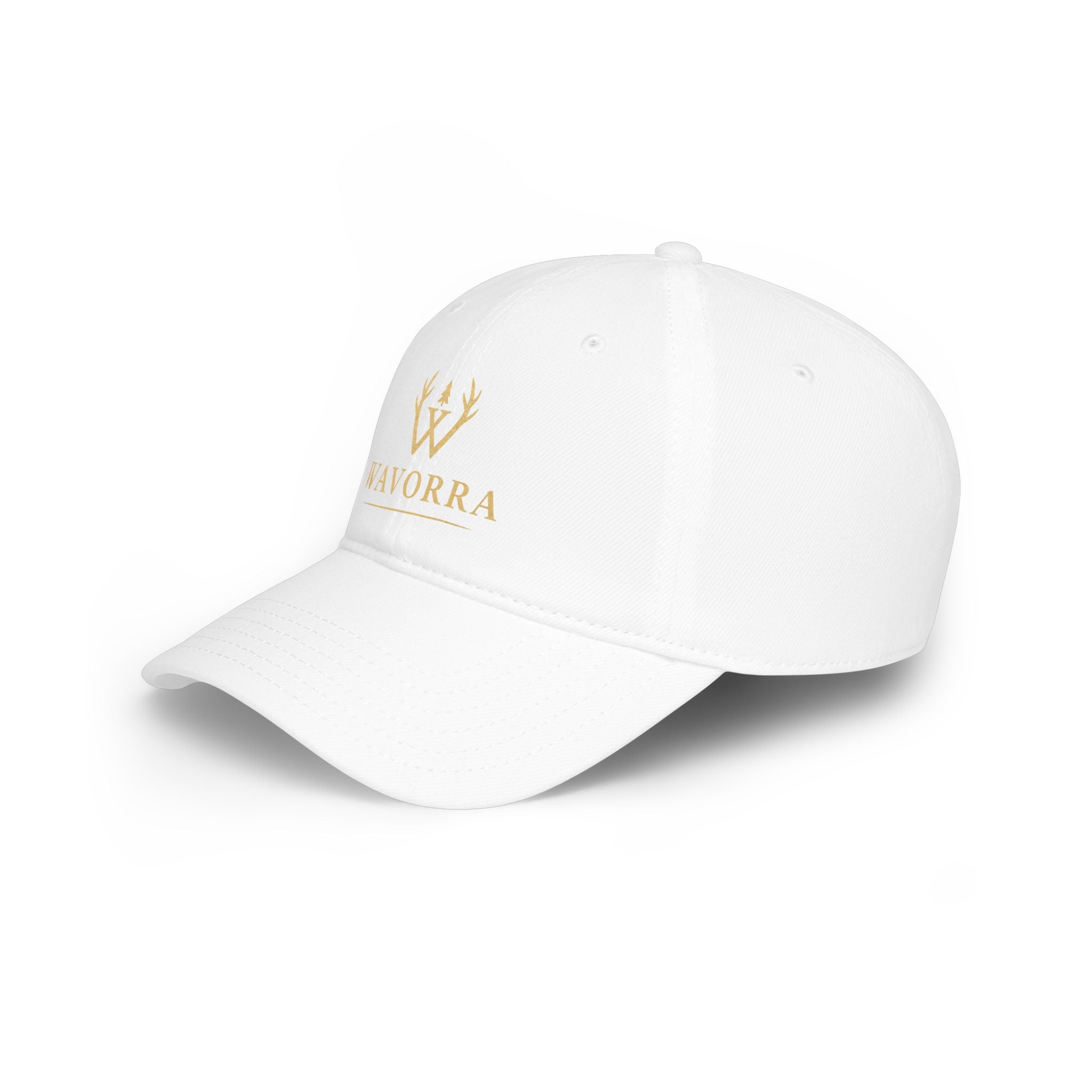 Wavorra Logo Low Profile Baseball Cap — Classic Outdoor Emblem Hat