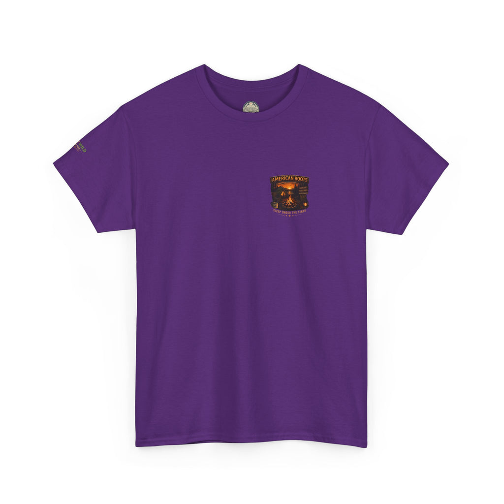 Camping T-Shirt — "American Roots: Sleep Under the Stars" Outdoor Tee