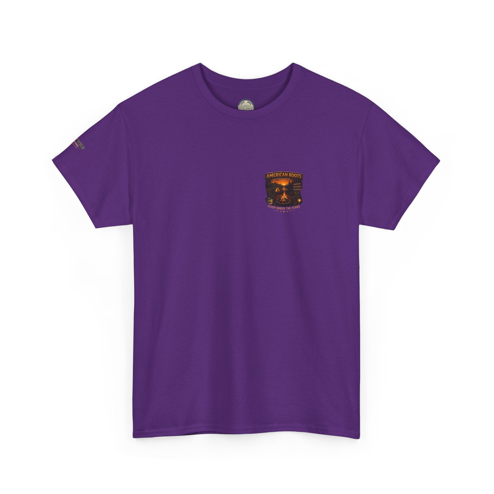 Camping T-Shirt — "American Roots: Sleep Under the Stars" Outdoor Tee
