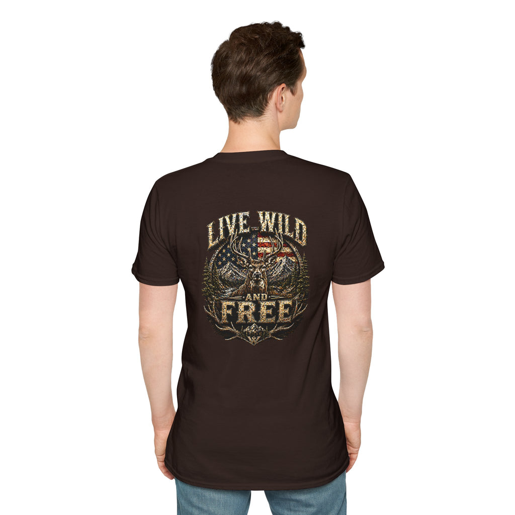 Live Wild and Free T-Shirt — American Eagle Wilderness Graphic Tee