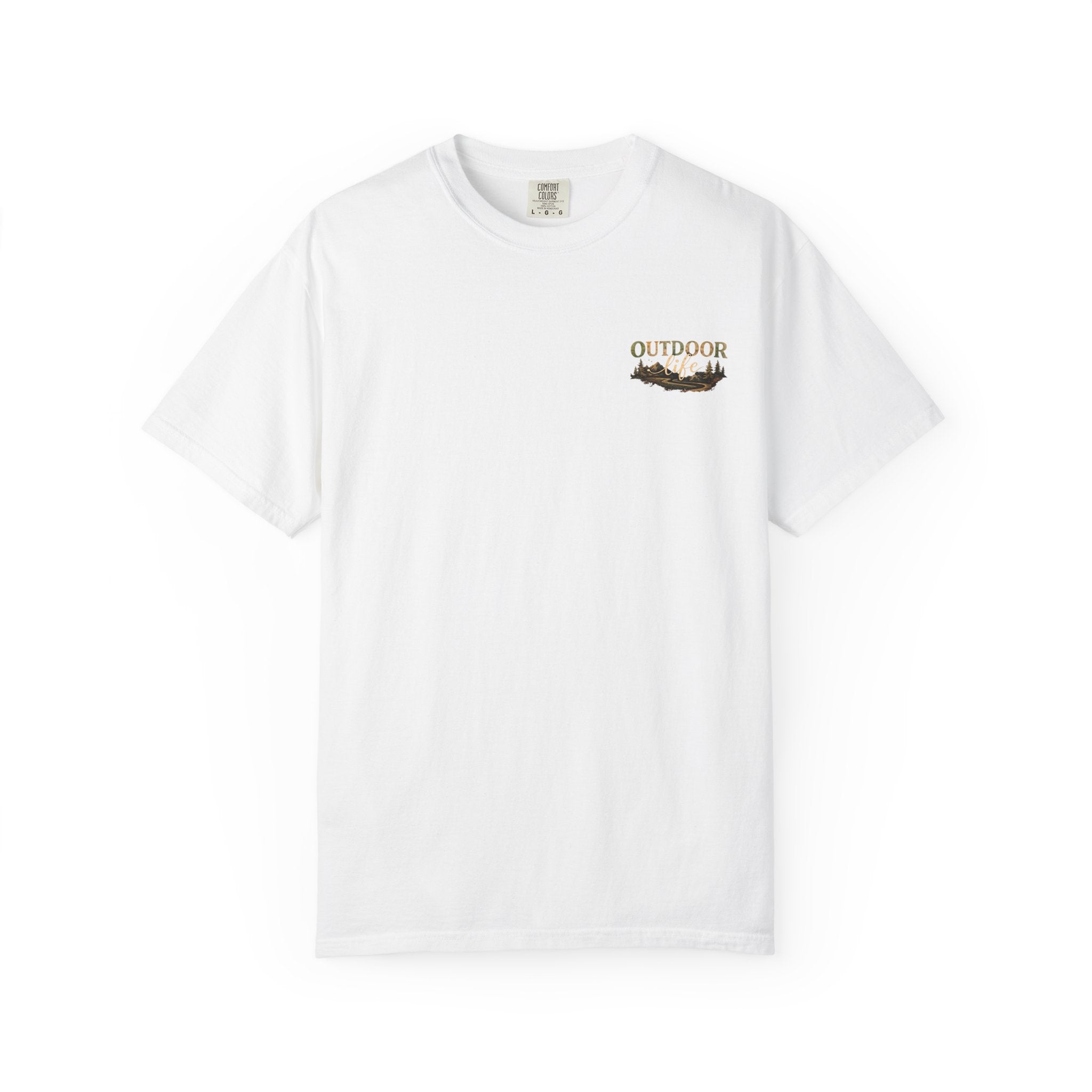 Backwoods & Bonfires T-Shirt — Outdoor Campfire Graphic Tee