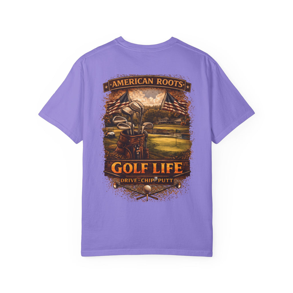 Golf Life T‑Shirt — "American Roots" Vintage Golf Scene Tee