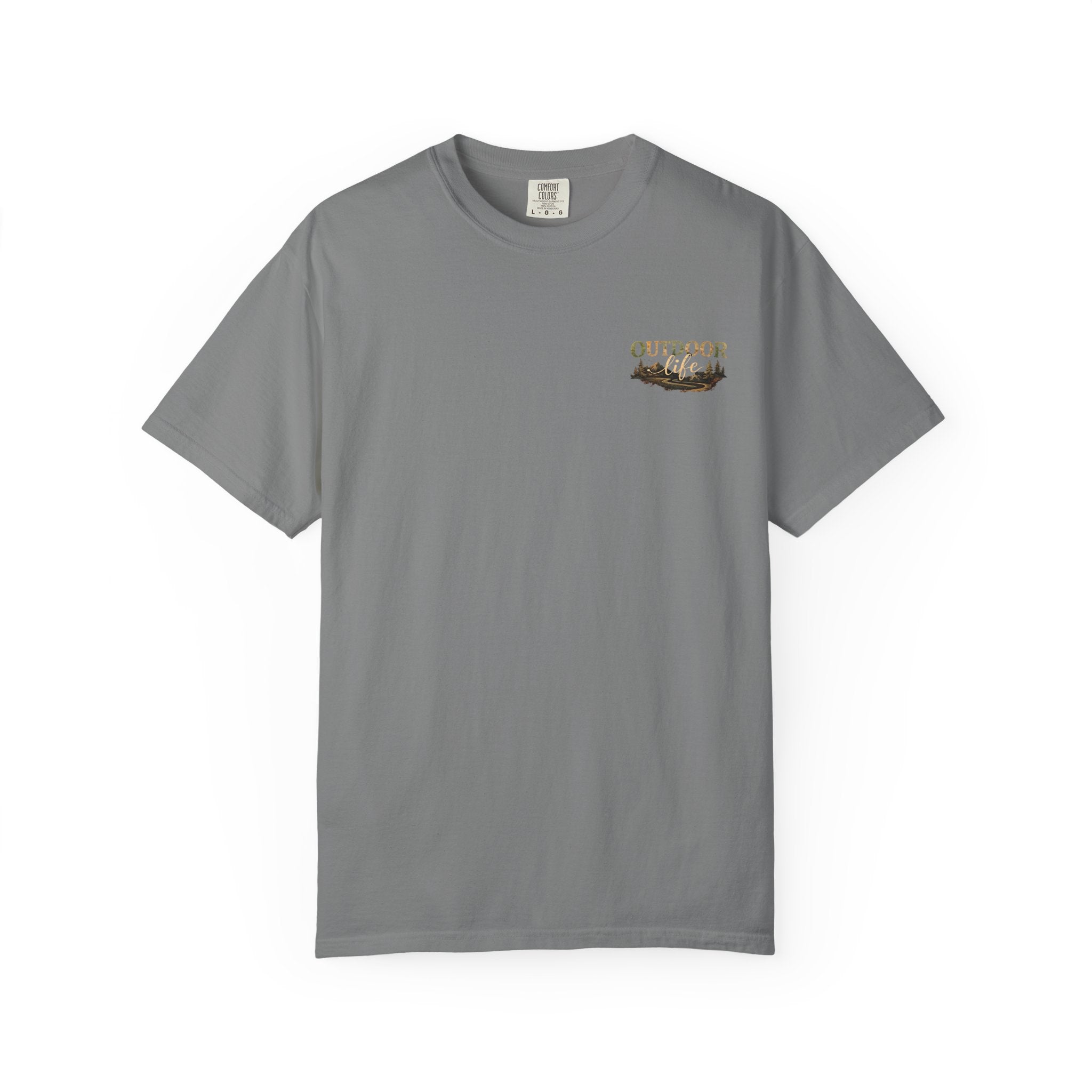 Backwoods & Bonfires T-Shirt — Outdoor Campfire Graphic Tee