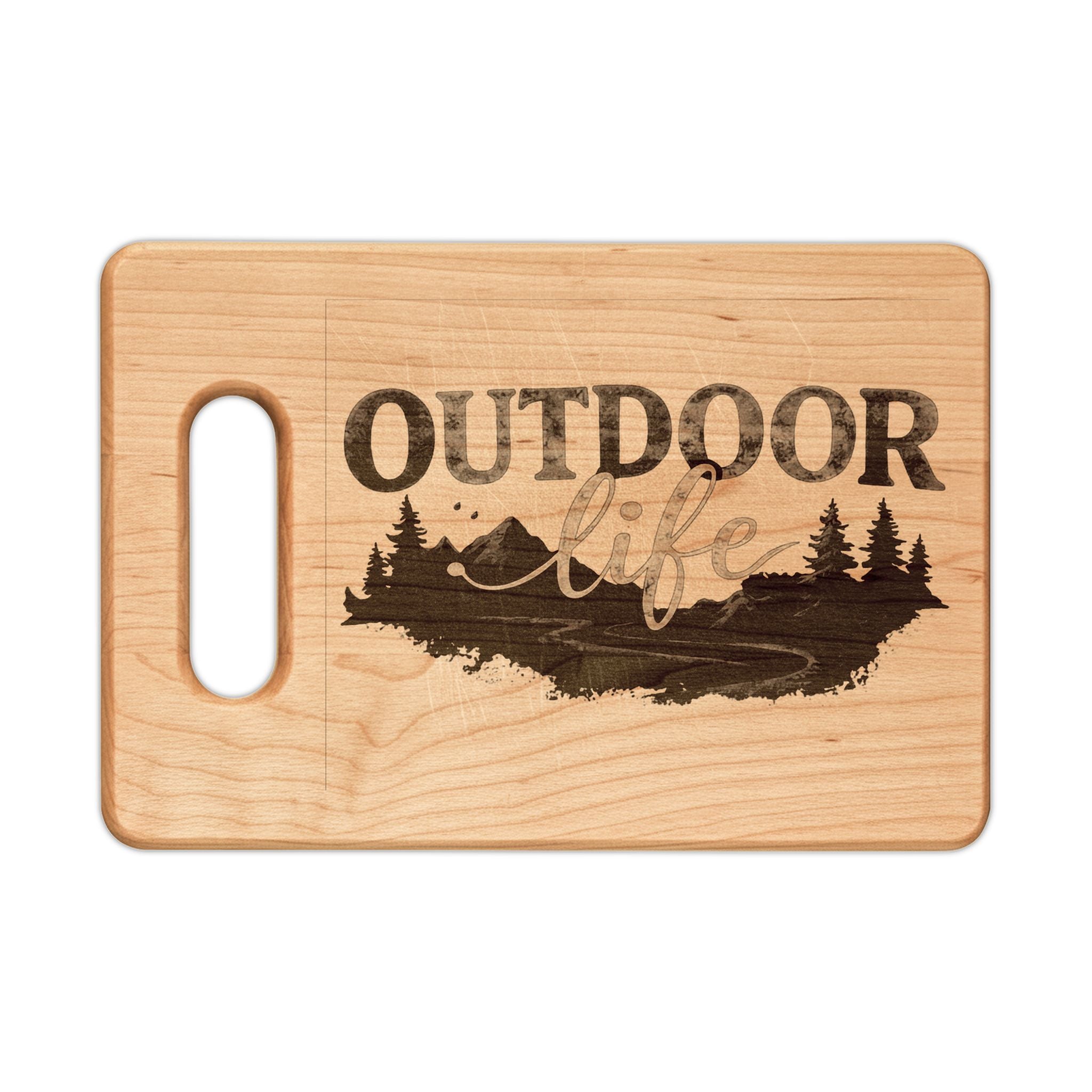Outdoor Life Engraved Wood Cutting Board