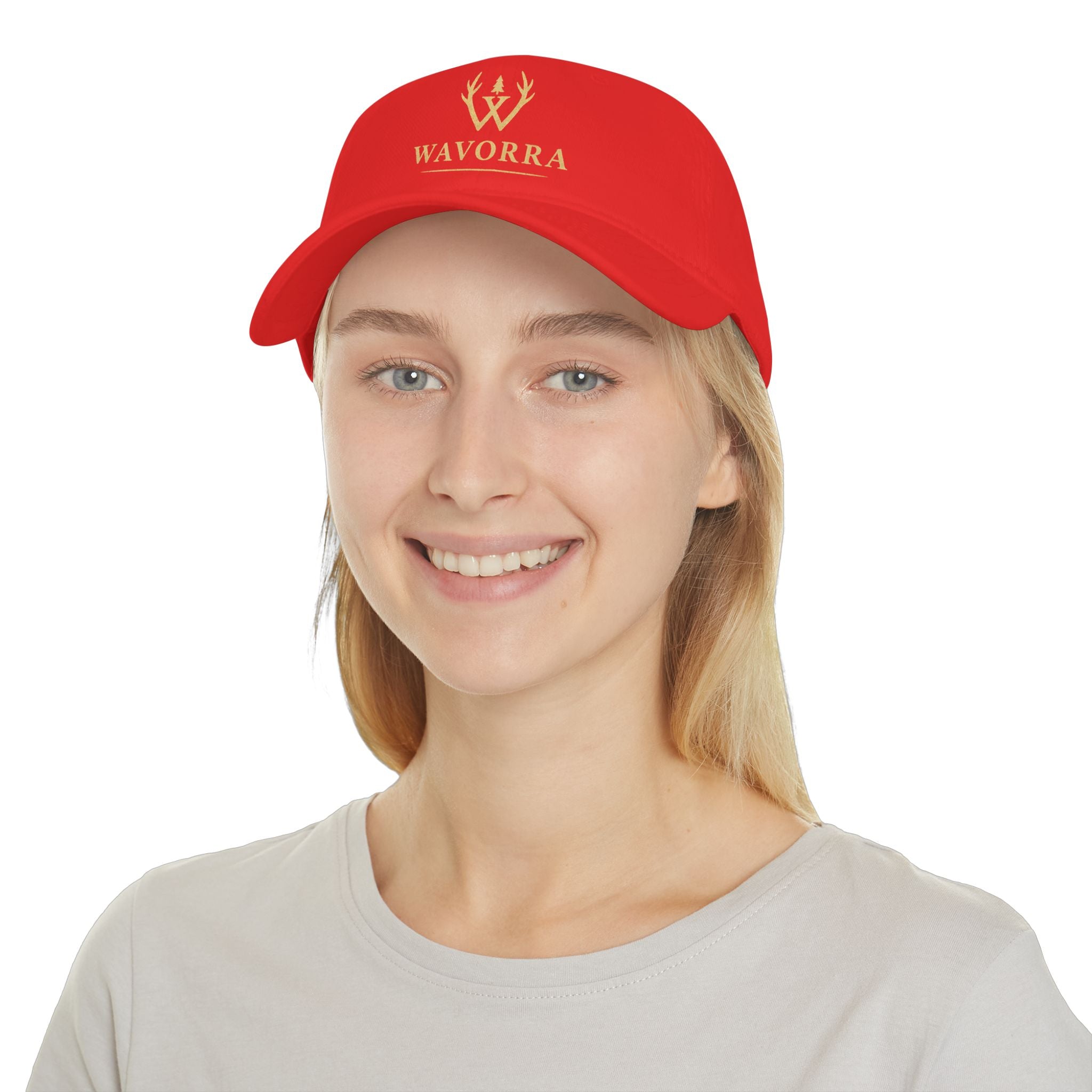 Wavorra Logo Low Profile Baseball Cap — Classic Outdoor Emblem Hat