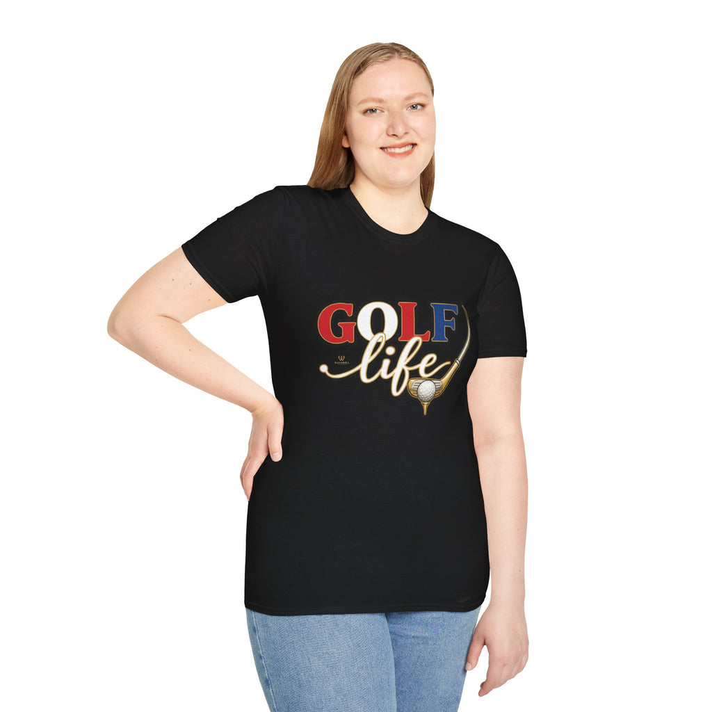 Golf Life T-Shirt — Retro Golf Club & Ball Design