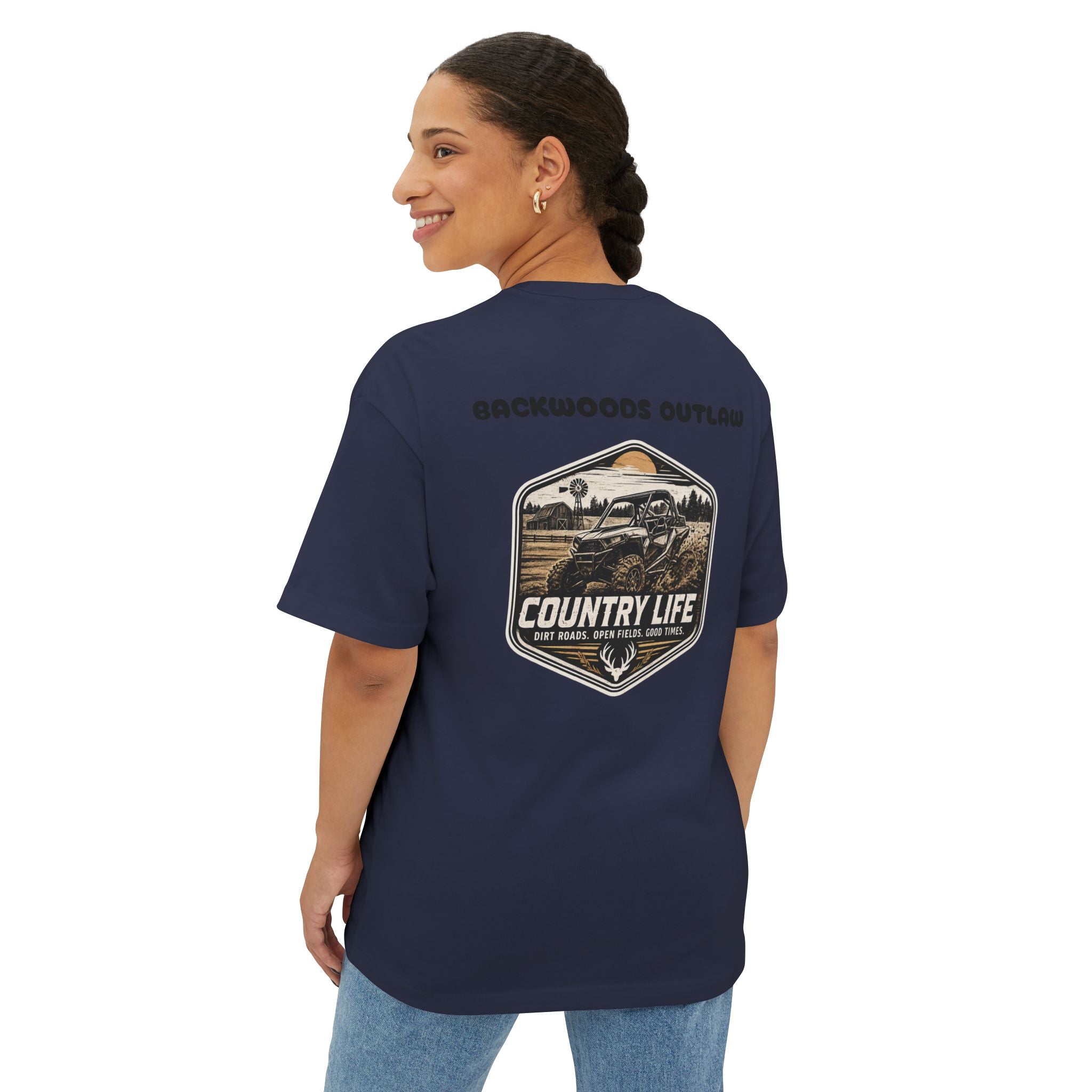 Country Life Tee — "Backwoods Raised" Graphic Shirt