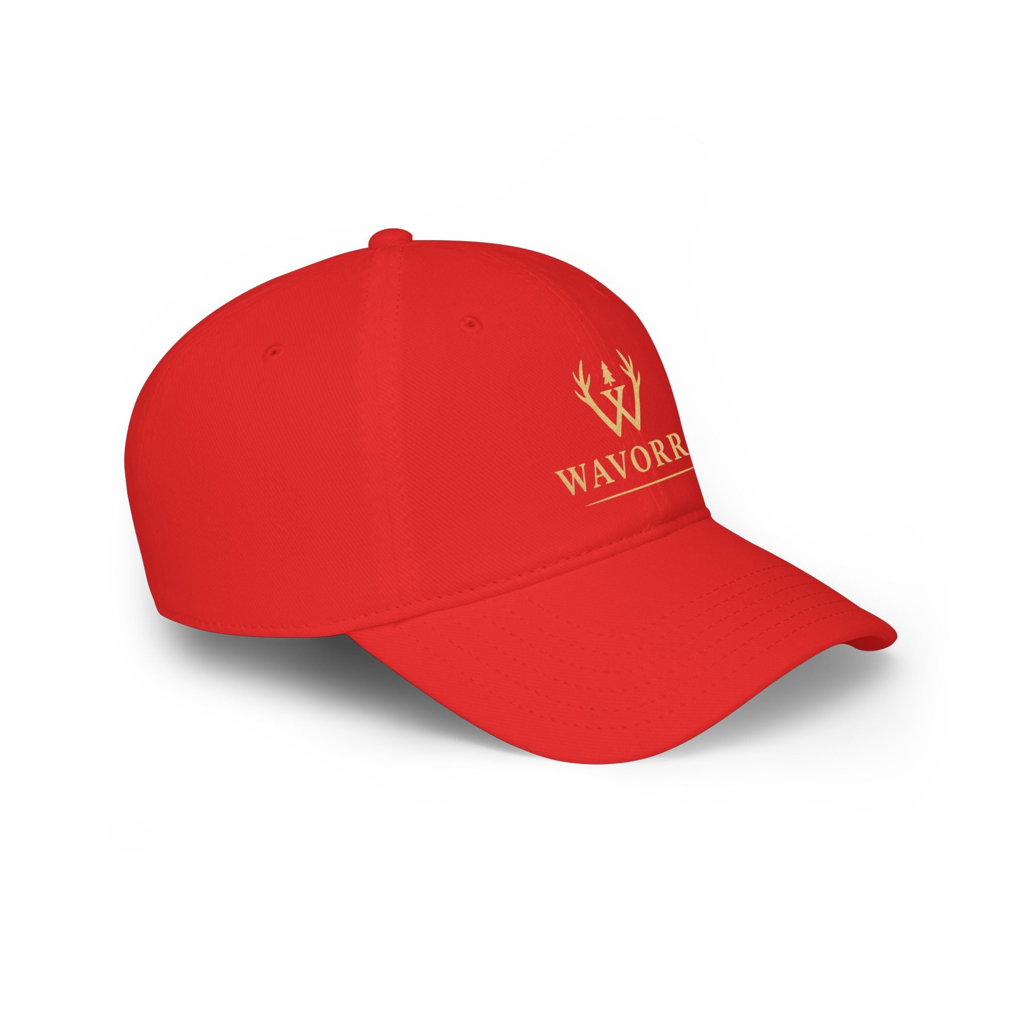 Wavorra Logo Low Profile Baseball Cap — Classic Outdoor Emblem Hat