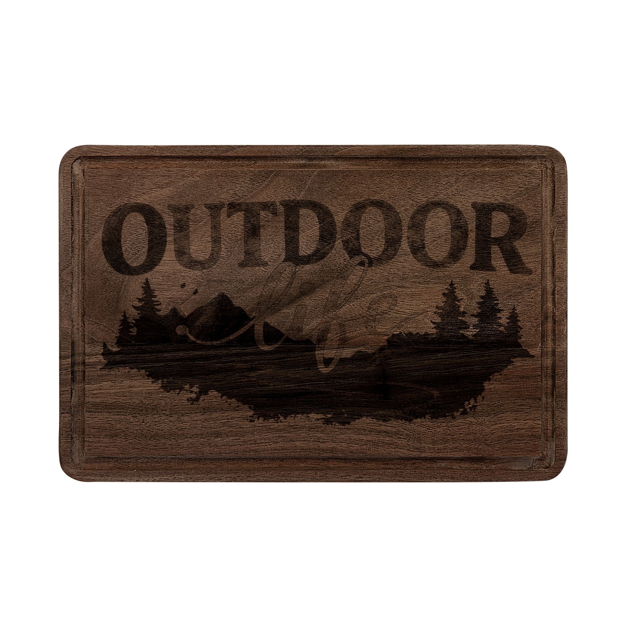 Outdoor Life Engraved Wood Cutting Board