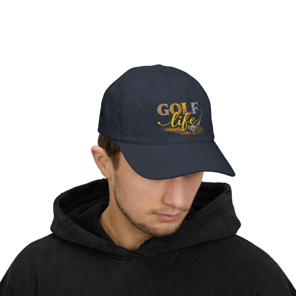 Golf Life Dad Cap — Embroidered Golf Club & Ball Hat