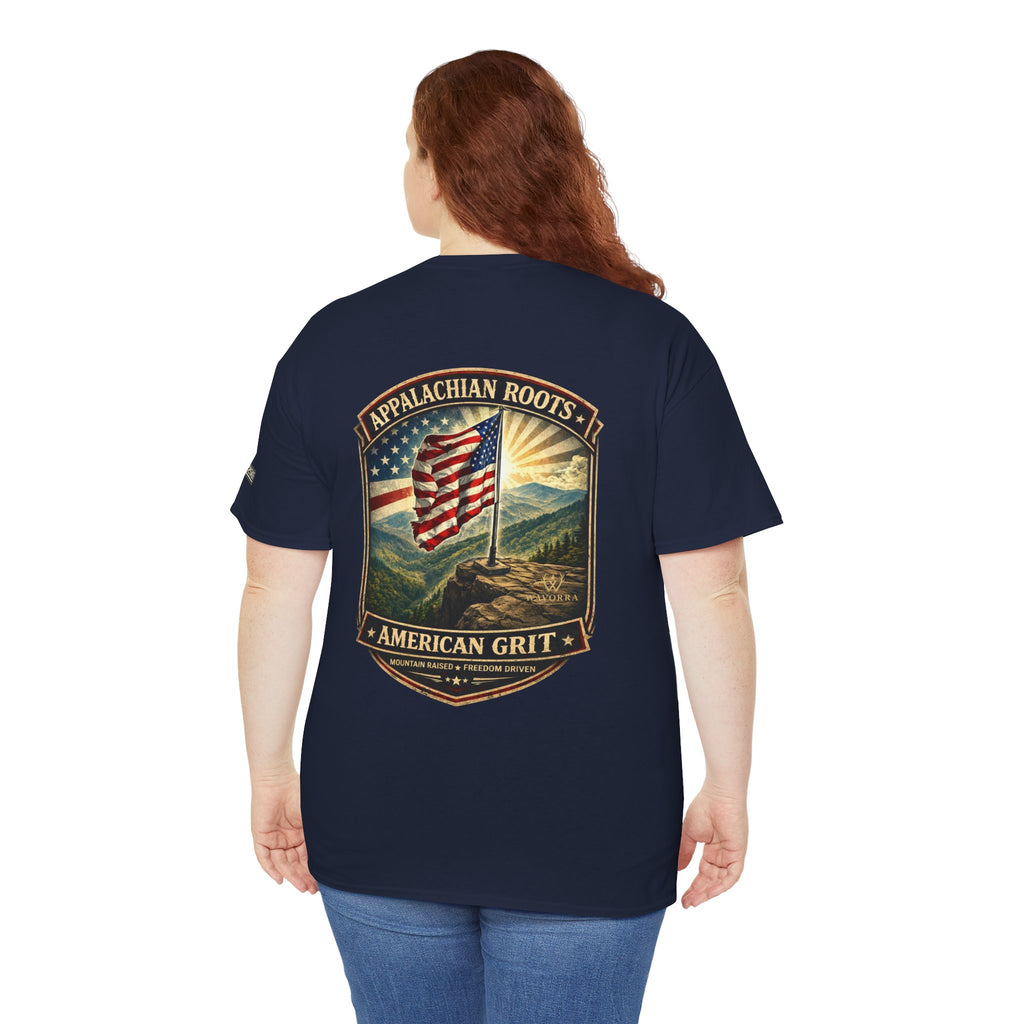 Appalachian Roots T‑Shirt — American Grit Flag Graphic Tee