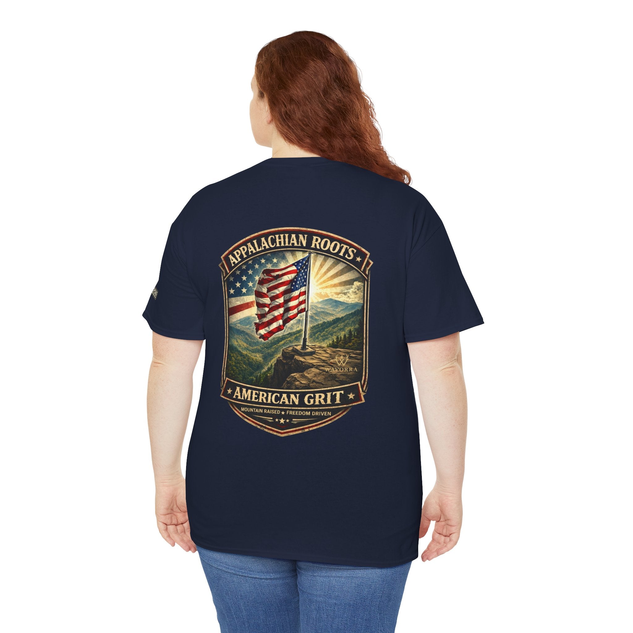Appalachian Roots T‑Shirt — American Grit Flag Graphic Tee