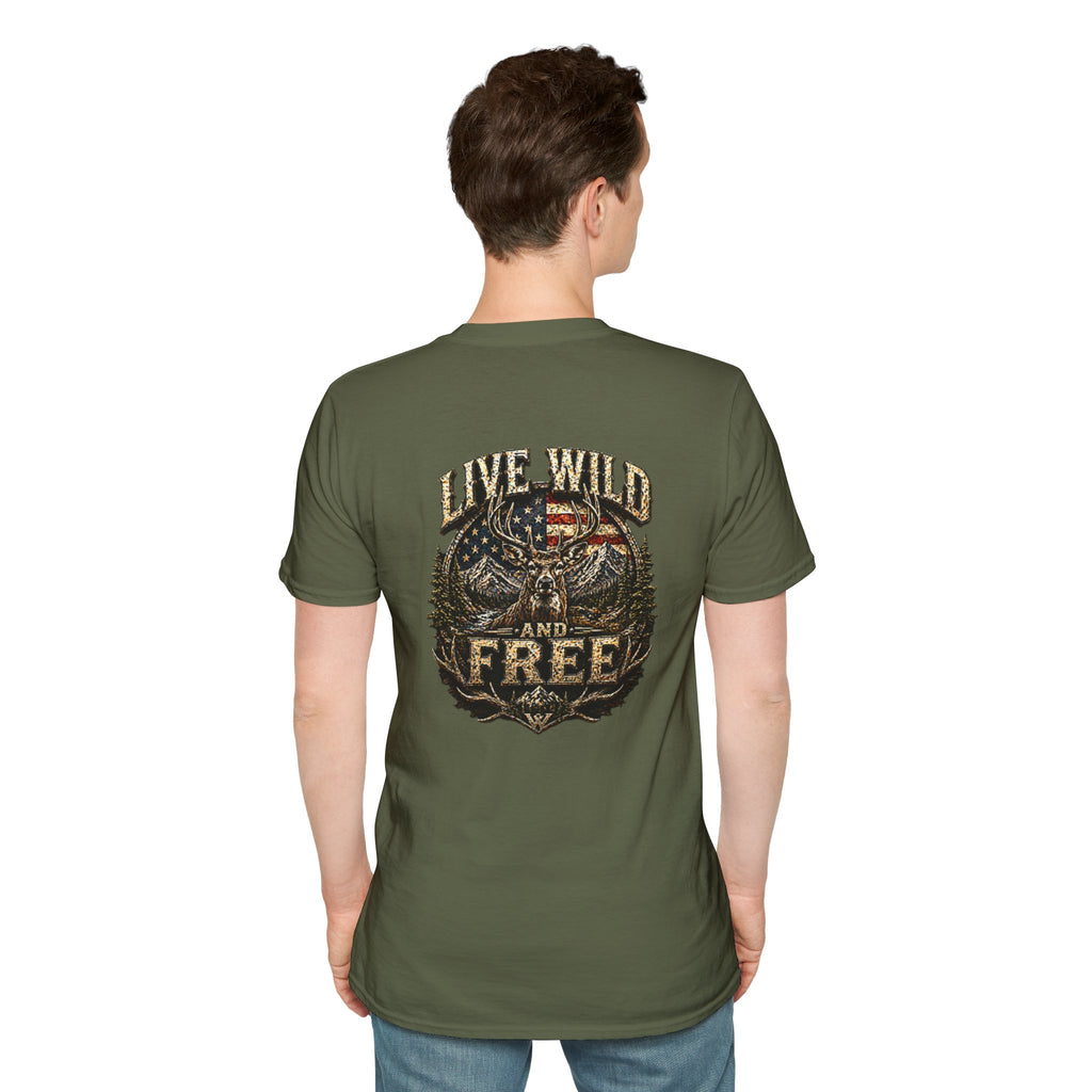 Live Wild and Free T-Shirt — American Eagle Wilderness Graphic Tee