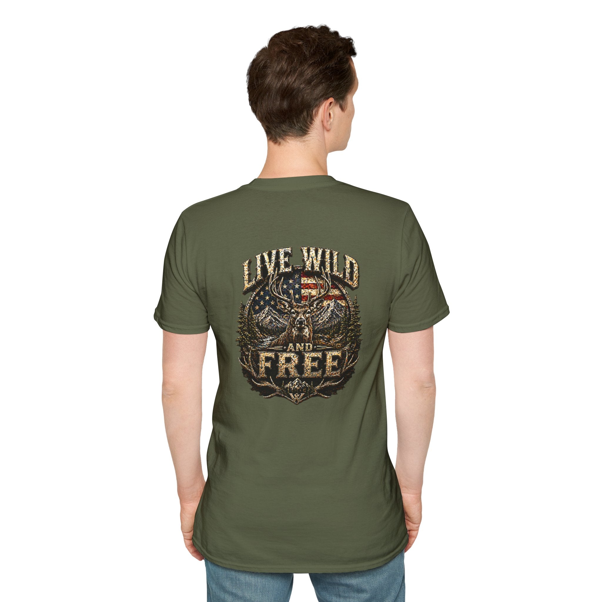 Live Wild and Free T-Shirt — American Eagle Wilderness Graphic Tee