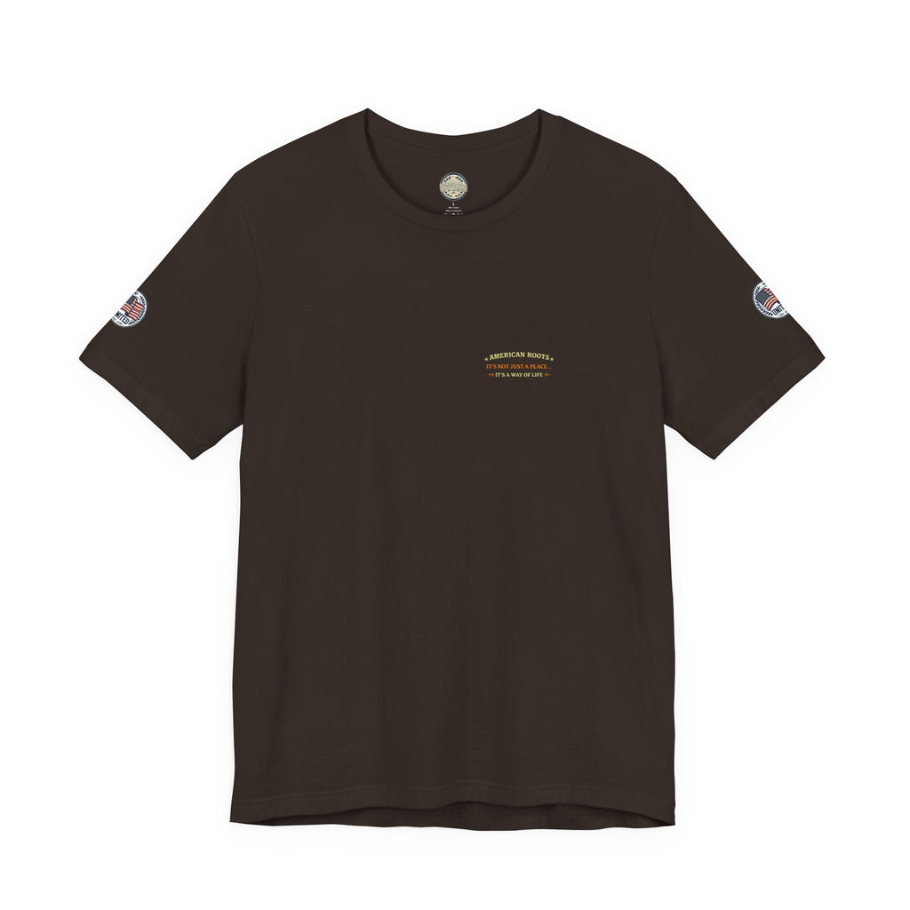 Deer Camp Graphic Tee — American Roots Hunting Cabin T‑Shirt
