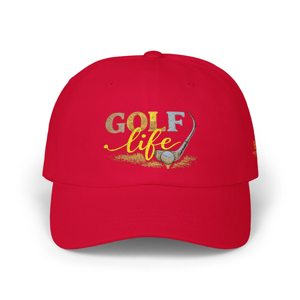 Golf Life Dad Cap — Embroidered Golf Club & Ball Hat
