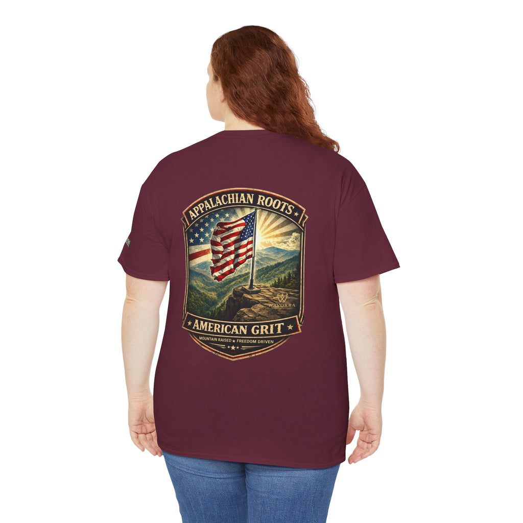 Appalachian Roots T‑Shirt — American Grit Flag Graphic Tee