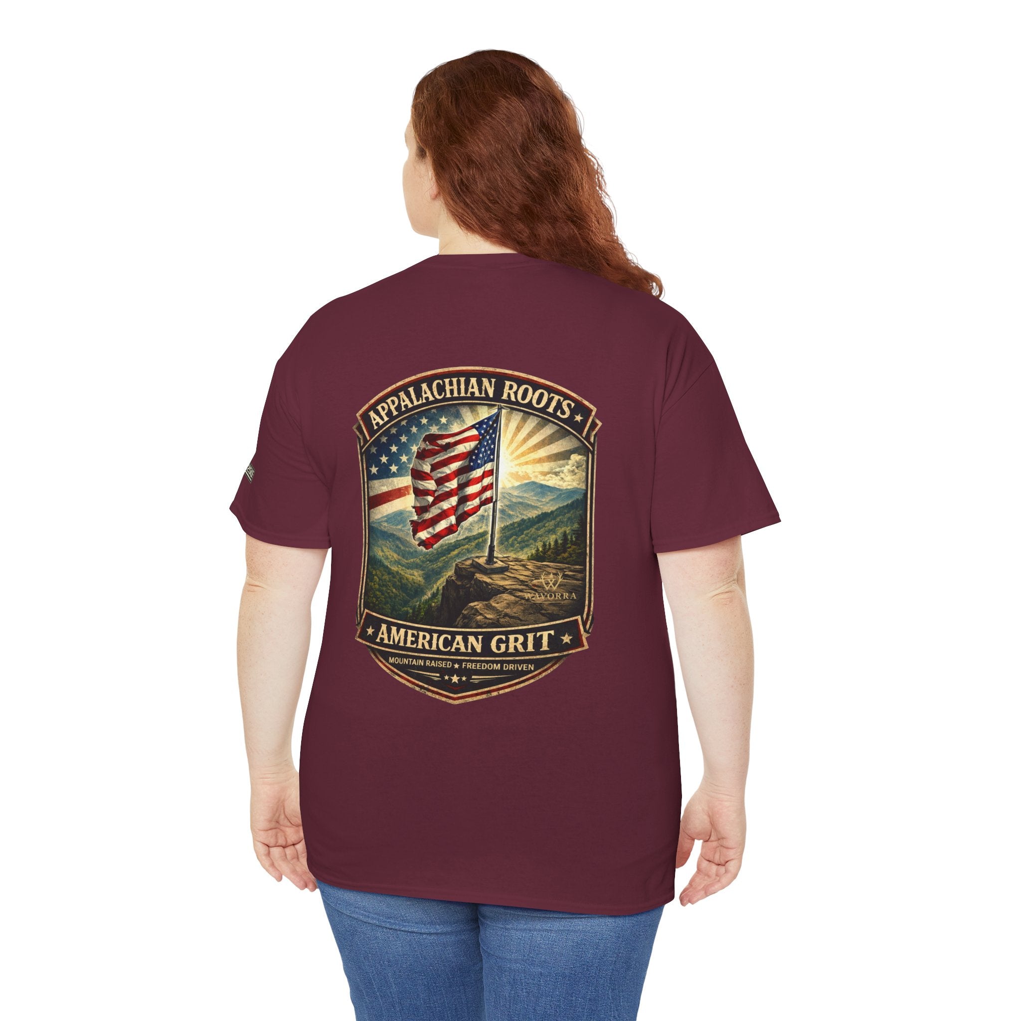 Appalachian Roots T‑Shirt — American Grit Flag Graphic Tee
