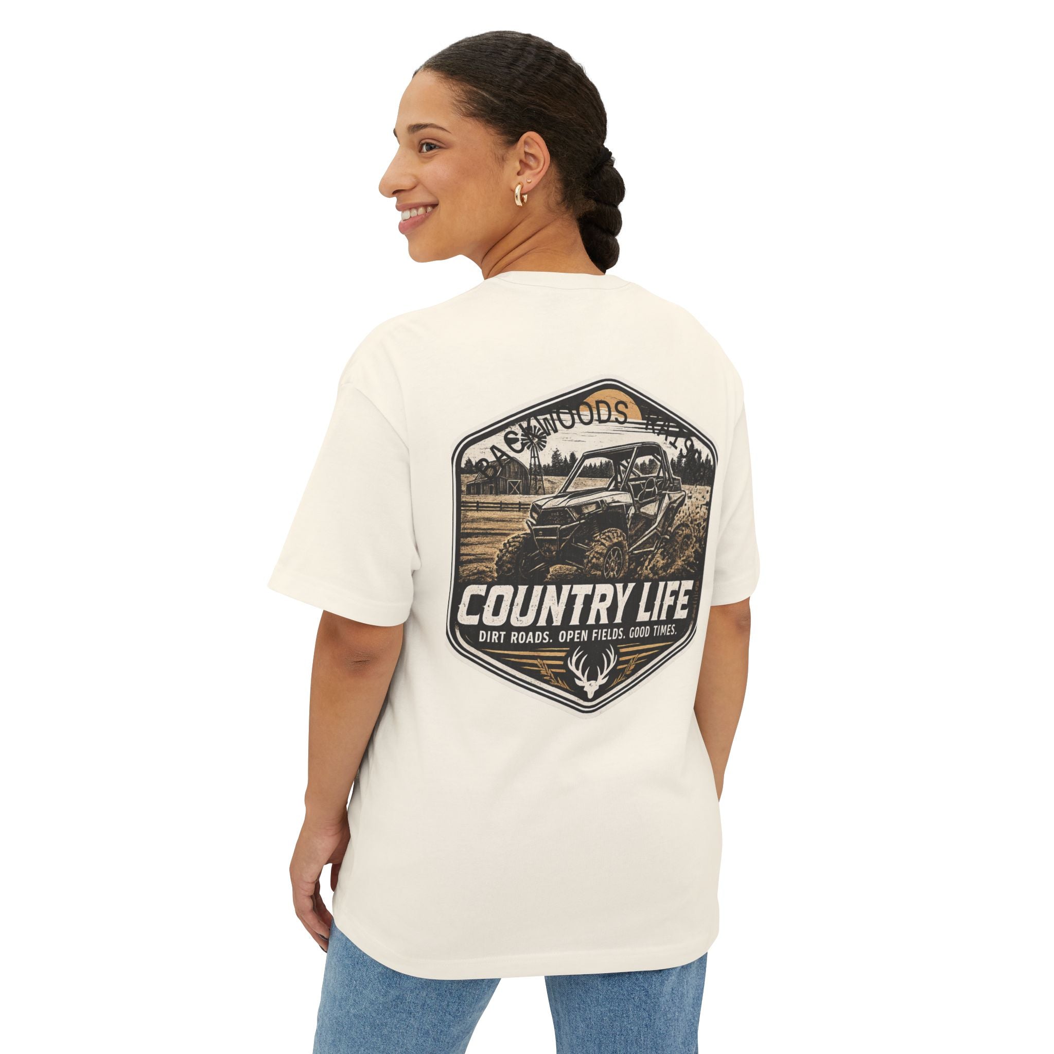 Country Life Tee — "Backwoods Raised" Graphic Shirt