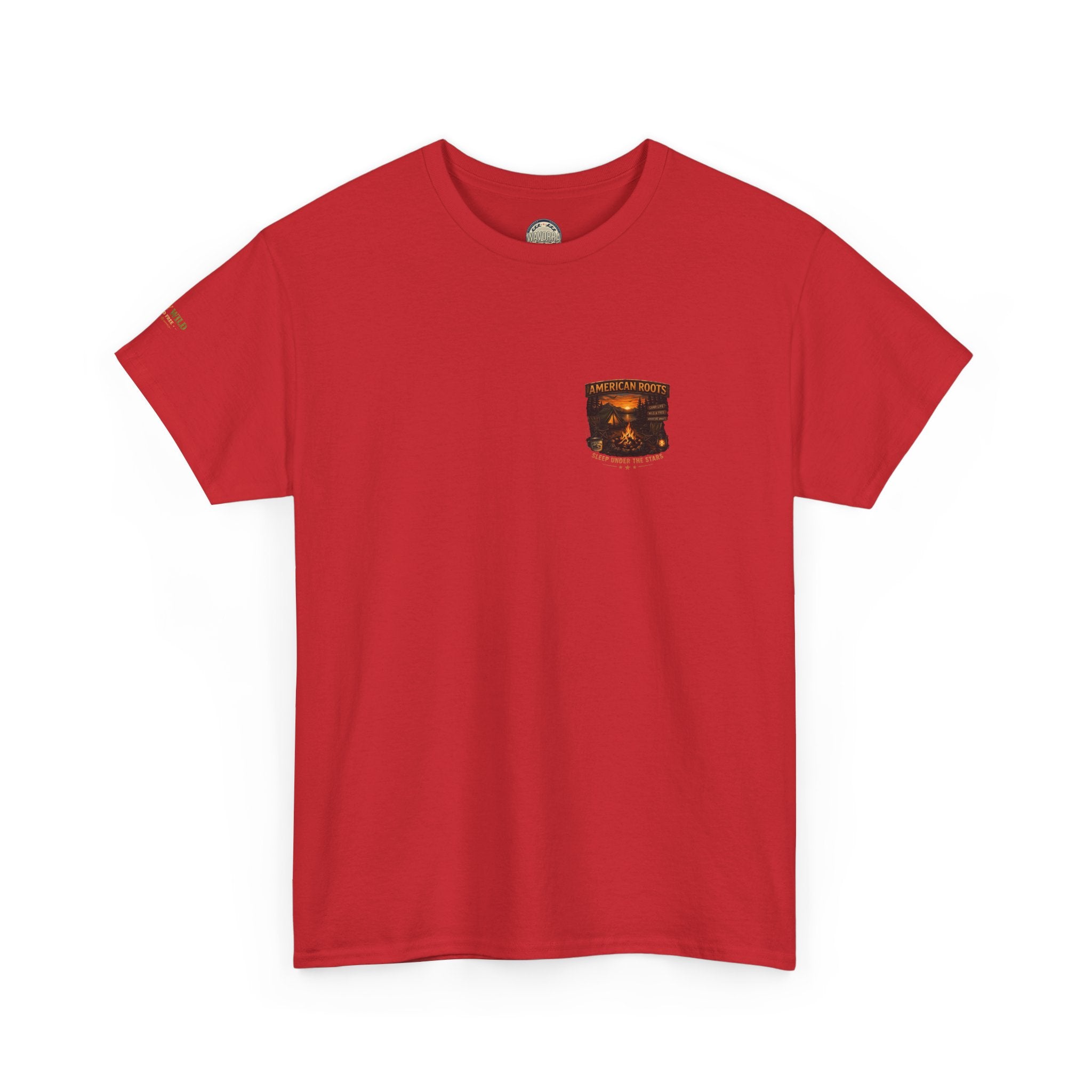 Camping T-Shirt — "American Roots: Sleep Under the Stars" Outdoor Tee