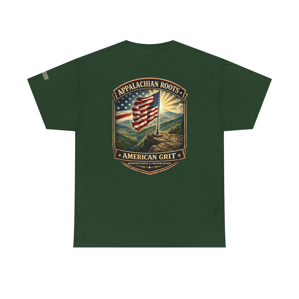 Appalachian Roots T‑Shirt — American Grit Flag Graphic Tee
