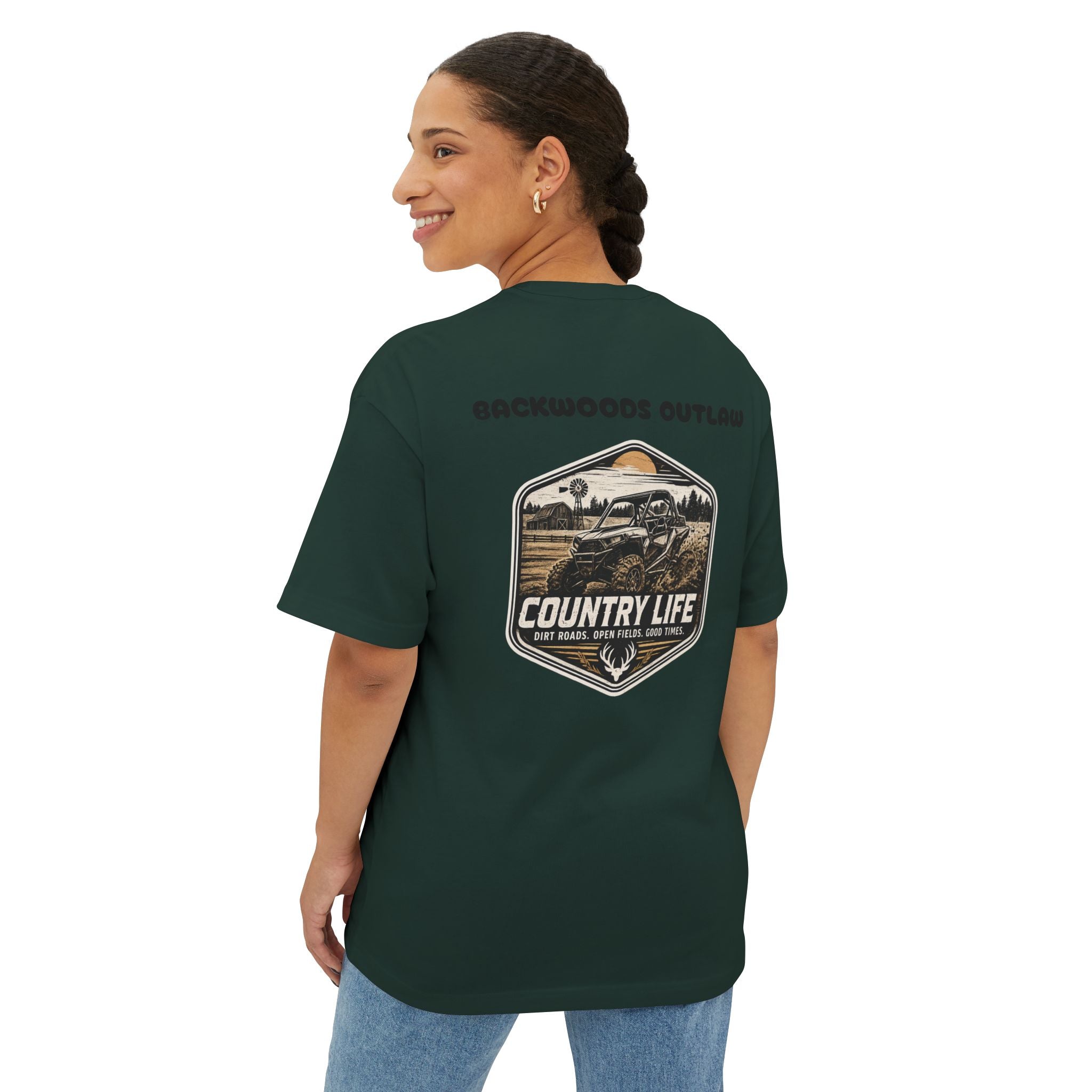 Country Life Tee — "Backwoods Raised" Graphic Shirt