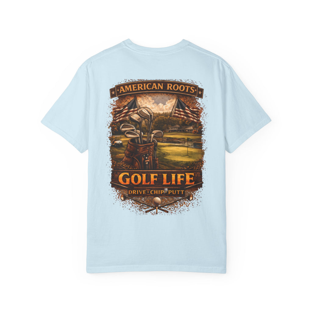 Golf Life T‑Shirt — "American Roots" Vintage Golf Scene Tee