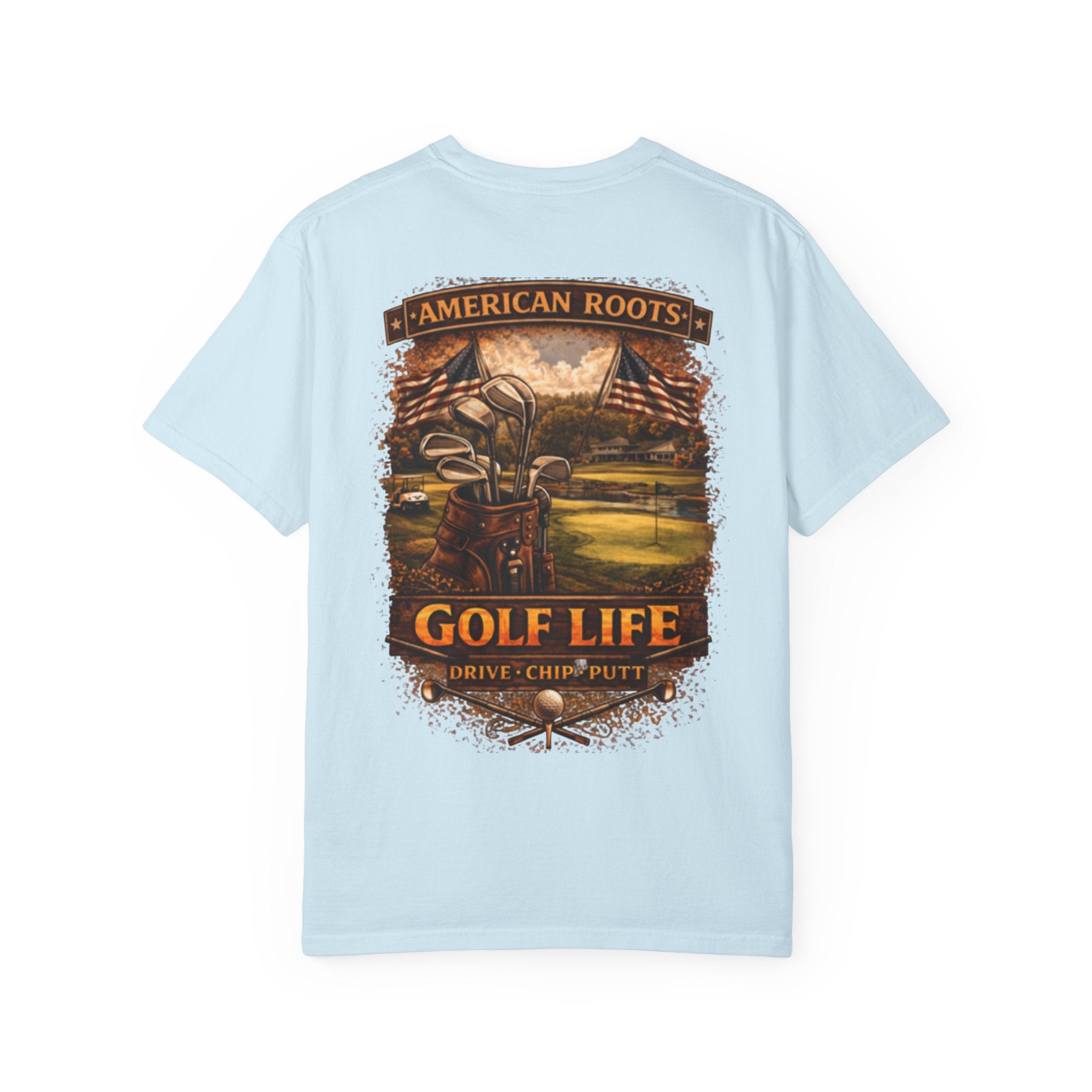 Golf Life T‑Shirt — "American Roots" Vintage Golf Scene Tee