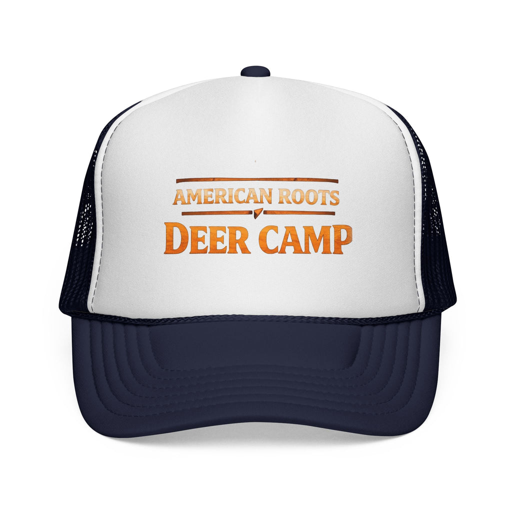 Deer Camp Trucker Hat — "American Roots" Vintage Hunting Cap