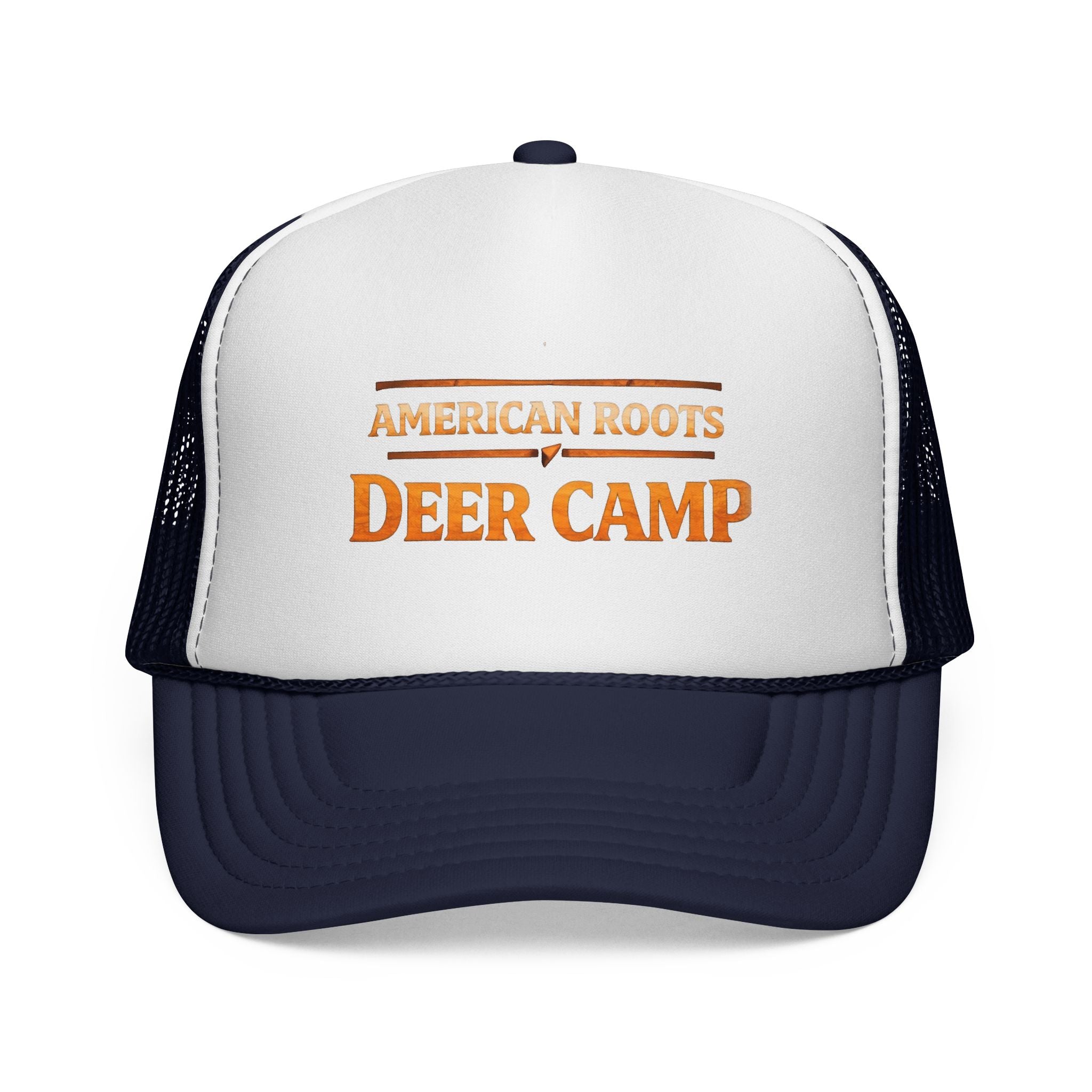 Deer Camp Trucker Hat — "American Roots" Vintage Hunting Cap