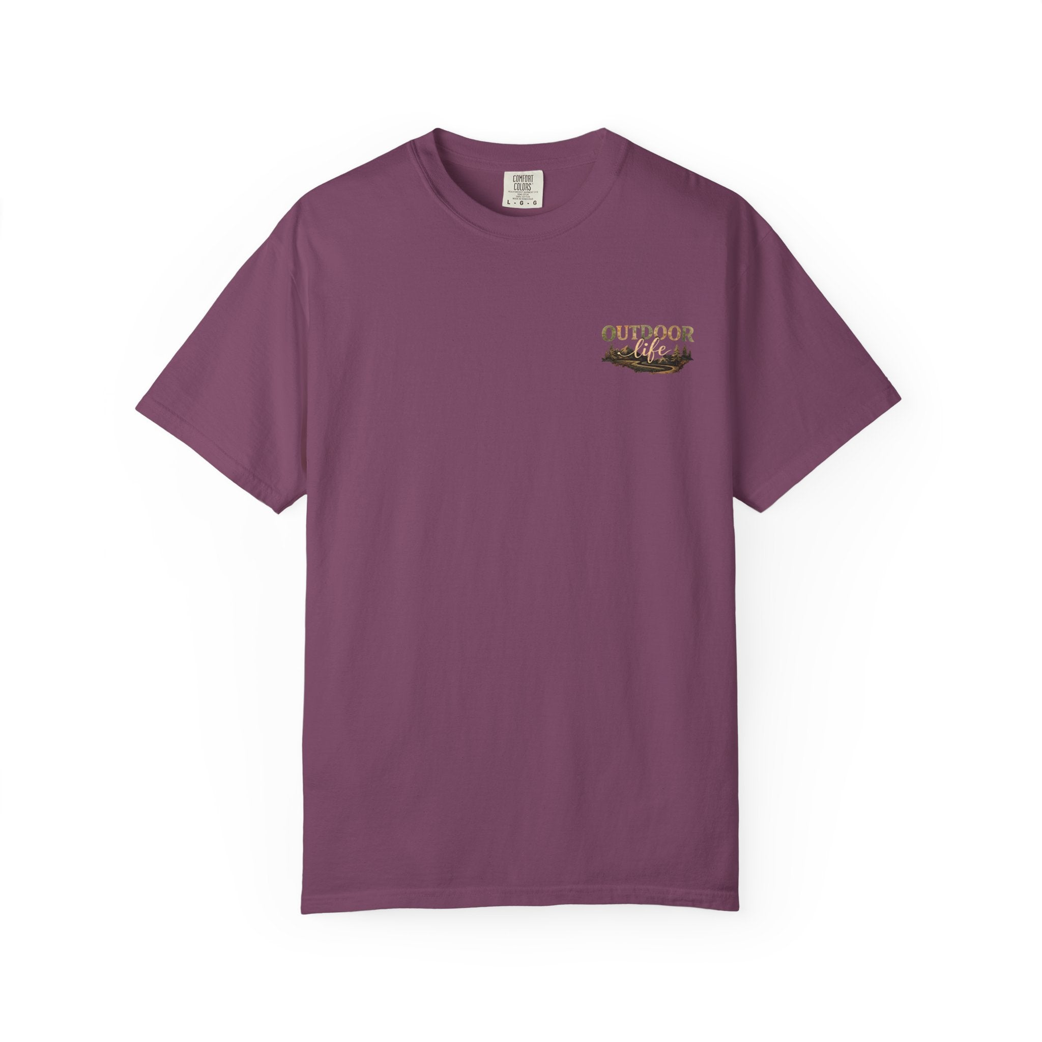 Backwoods & Bonfires T-Shirt — Outdoor Campfire Graphic Tee