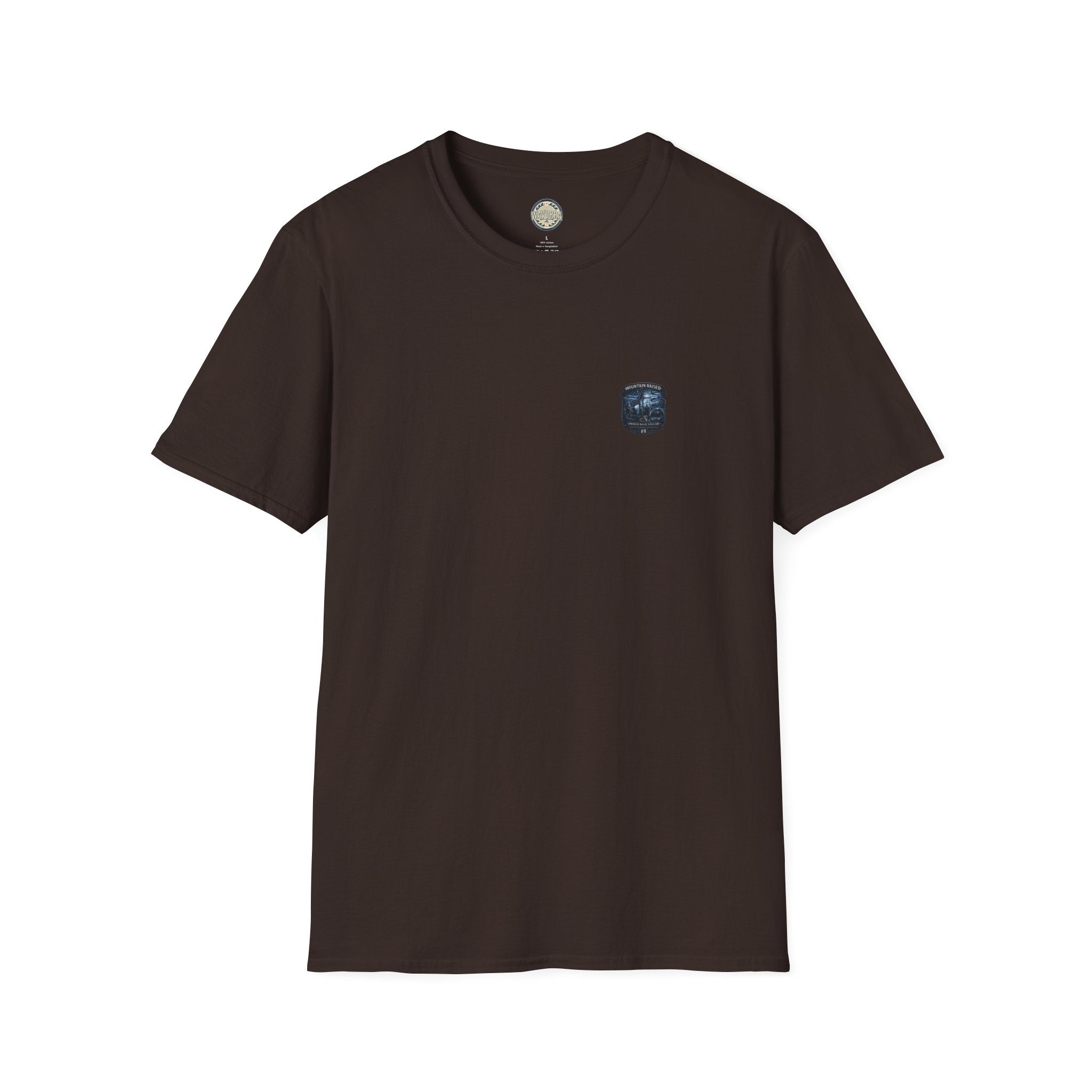Mountain Raised T-Shirt — Proud Blue Collar Workwear Graphic