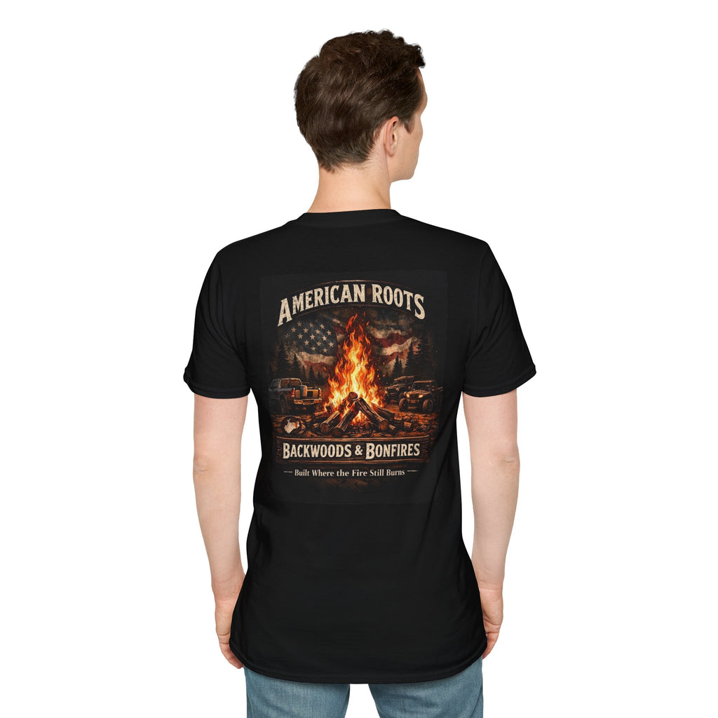 American Roots Campfire T-Shirt — Backwoods & Bonfires Graphic Tee