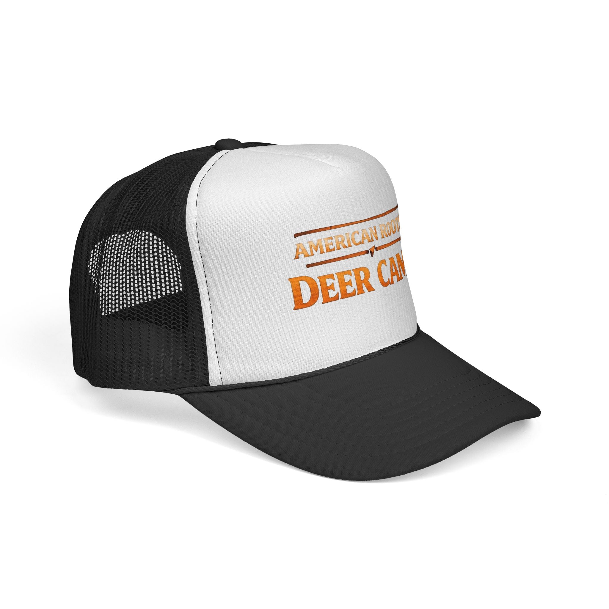 Deer Camp Trucker Hat — "American Roots" Vintage Hunting Cap