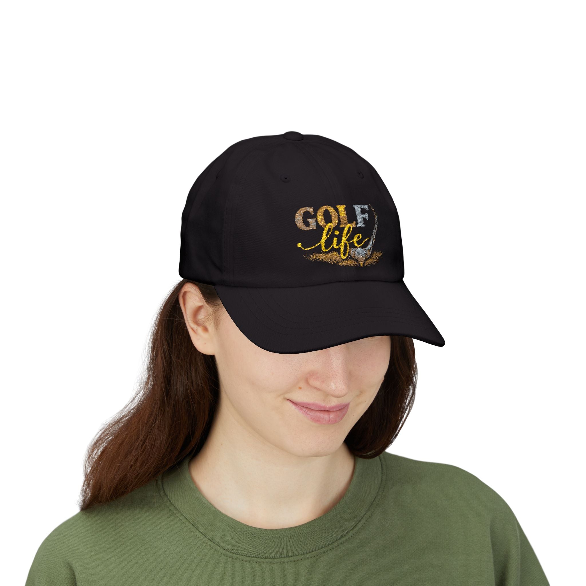 Golf Life Dad Cap — Embroidered Golf Club & Ball Hat