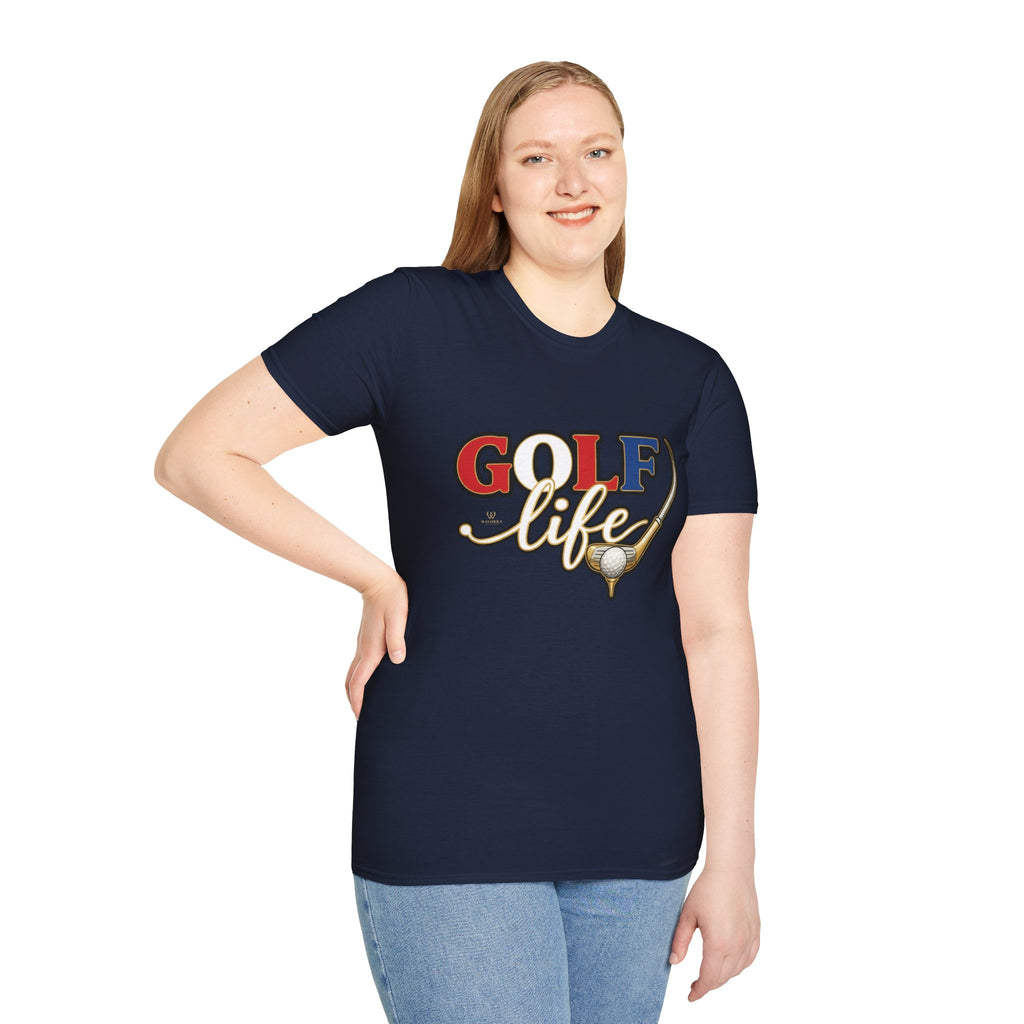 Golf Life T-Shirt — Retro Golf Club & Ball Design