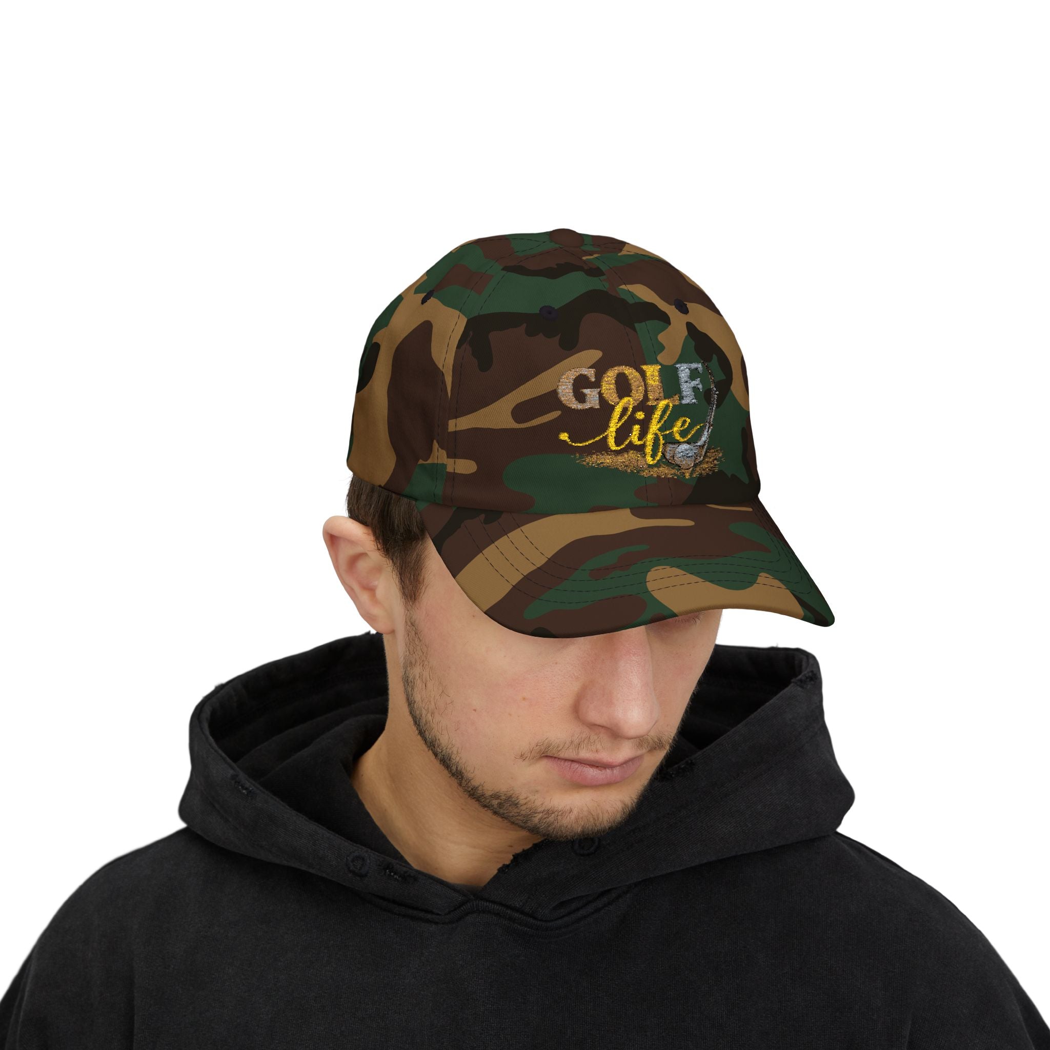 Golf Life Dad Cap — Embroidered Golf Club & Ball Hat