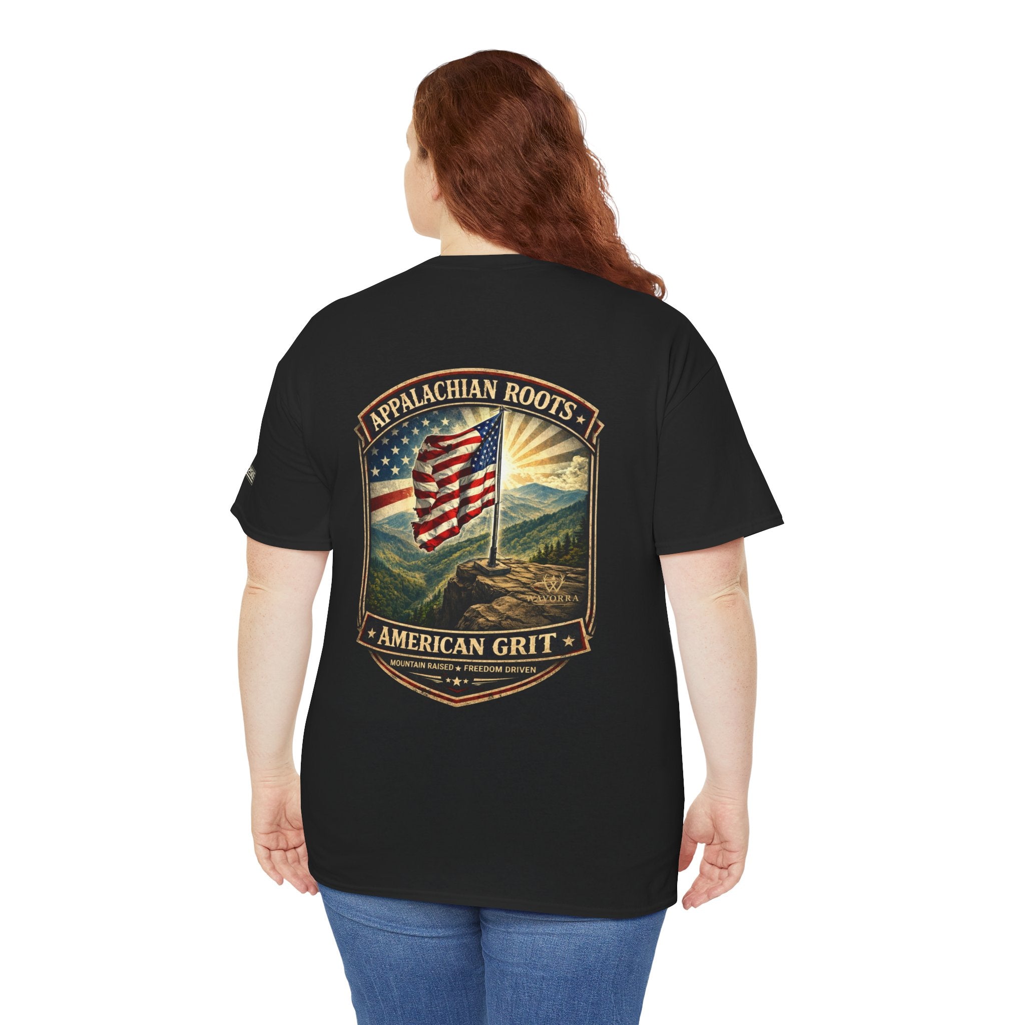 Appalachian Roots T‑Shirt — American Grit Flag Graphic Tee