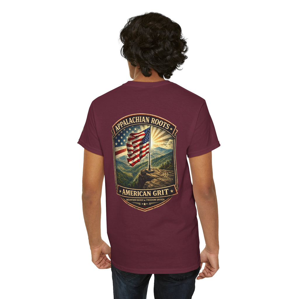 Appalachian Roots T‑Shirt — American Grit Flag Graphic Tee