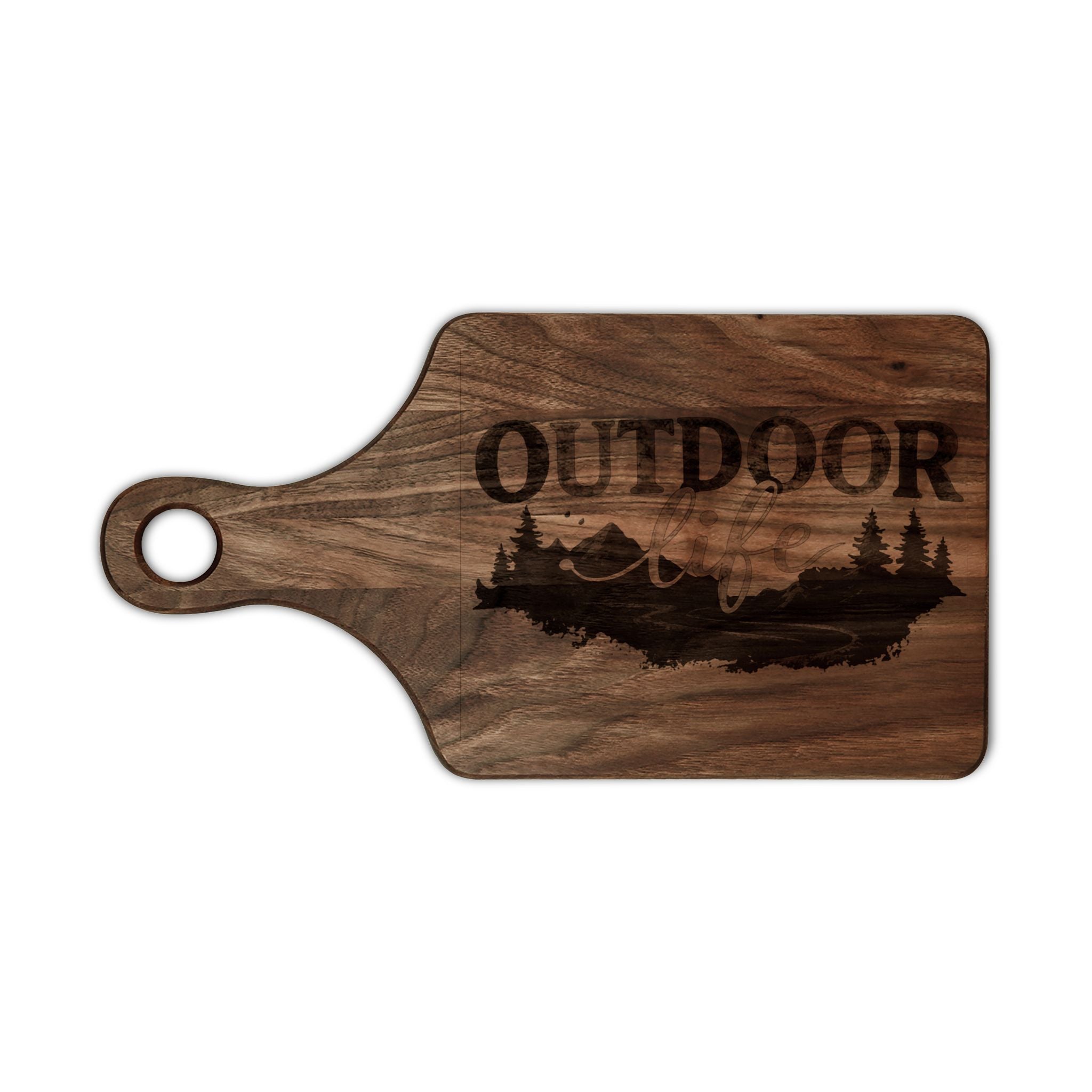 Outdoor Life Engraved Wood Cutting Board