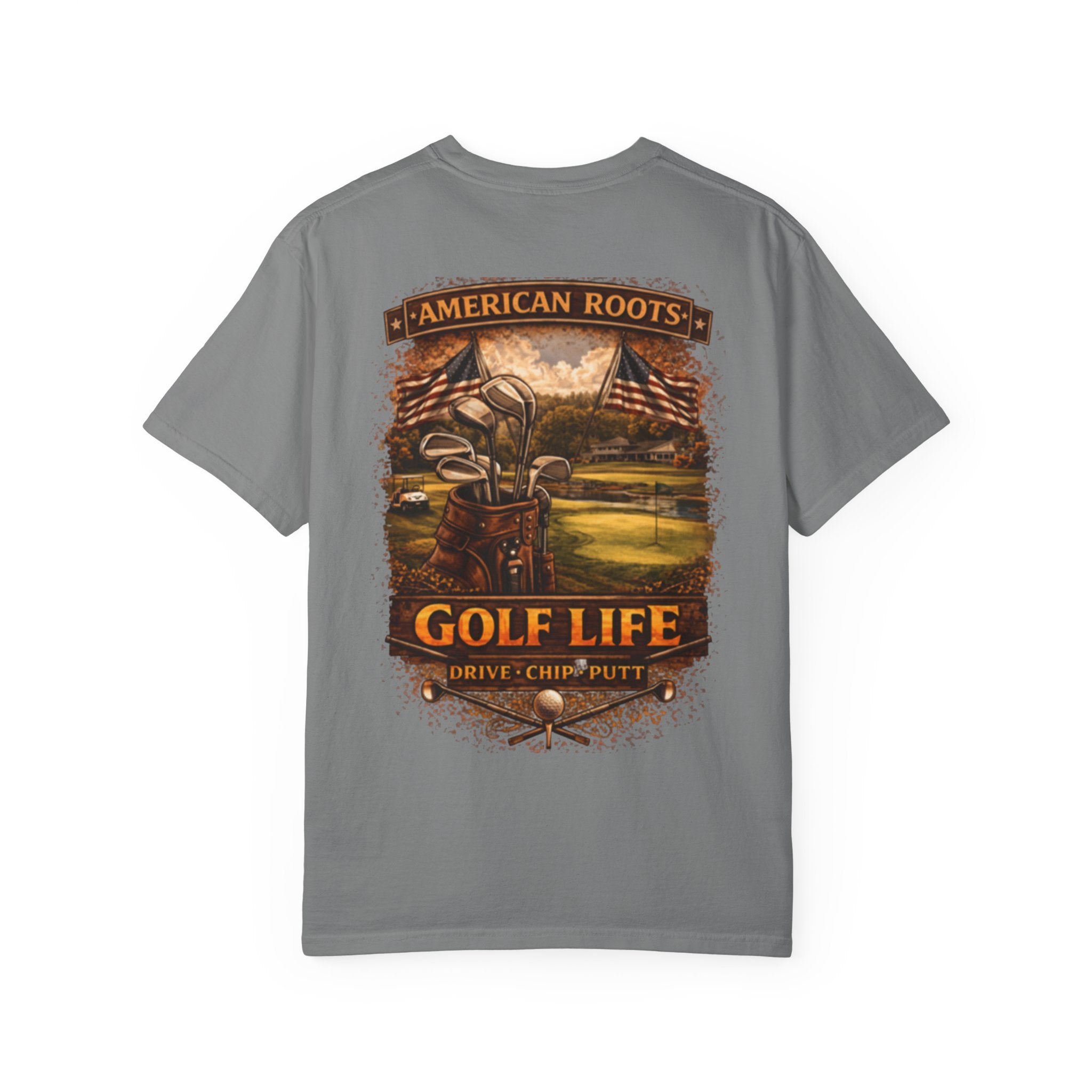 Golf Life T‑Shirt — "American Roots" Vintage Golf Scene Tee