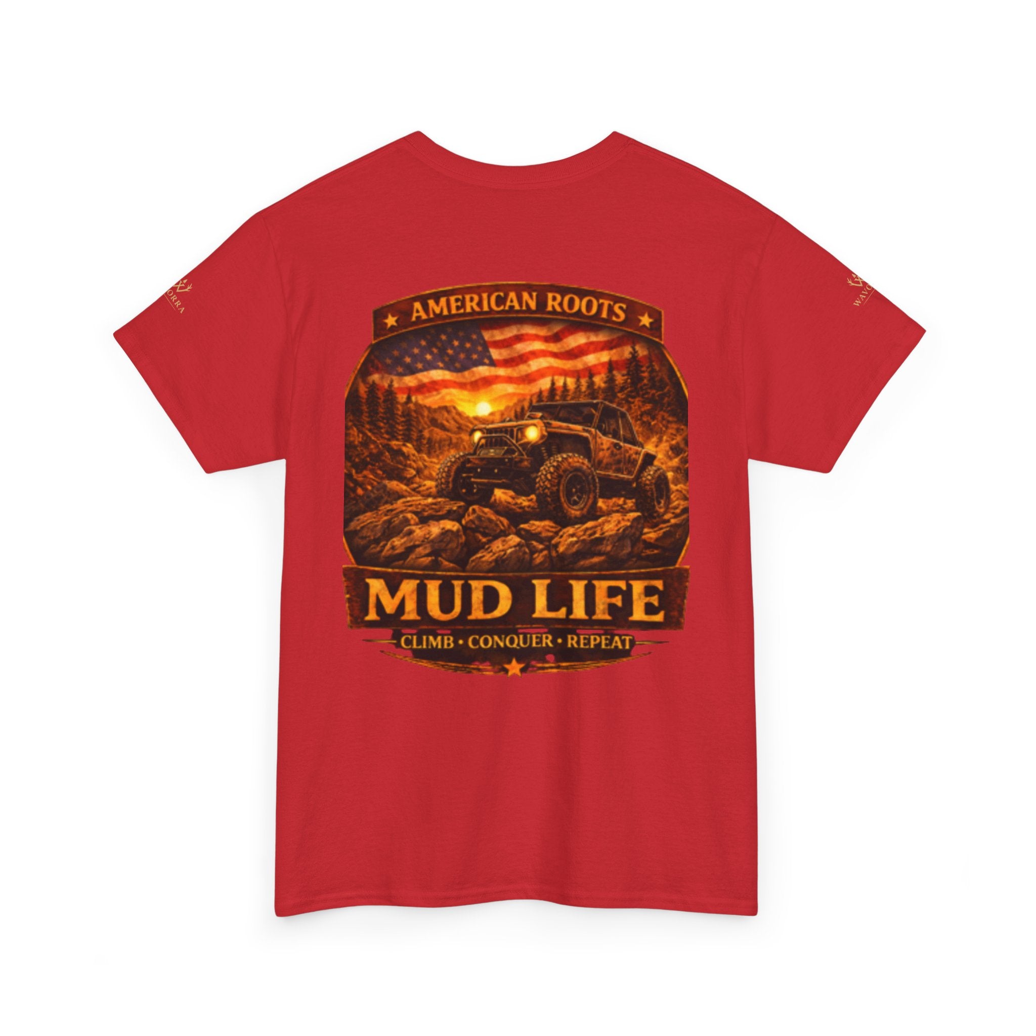 Mud Life Off-Road T-Shirt — American Roots 4x4 Jeep Mudding Graphic Tee