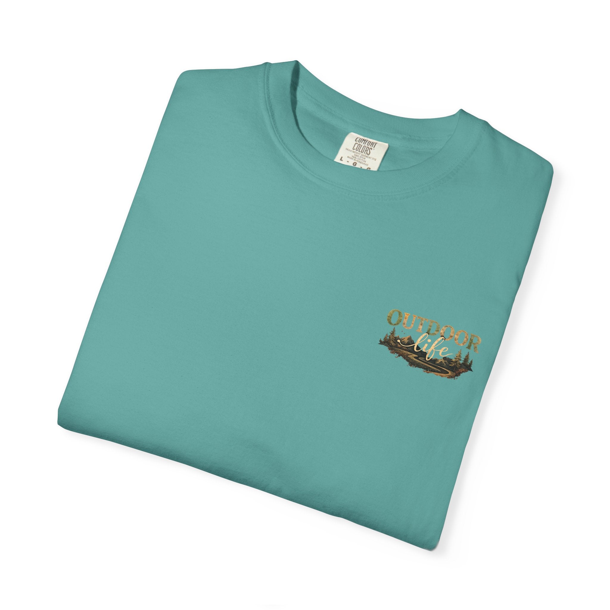 Backwoods & Bonfires T-Shirt — Outdoor Campfire Graphic Tee