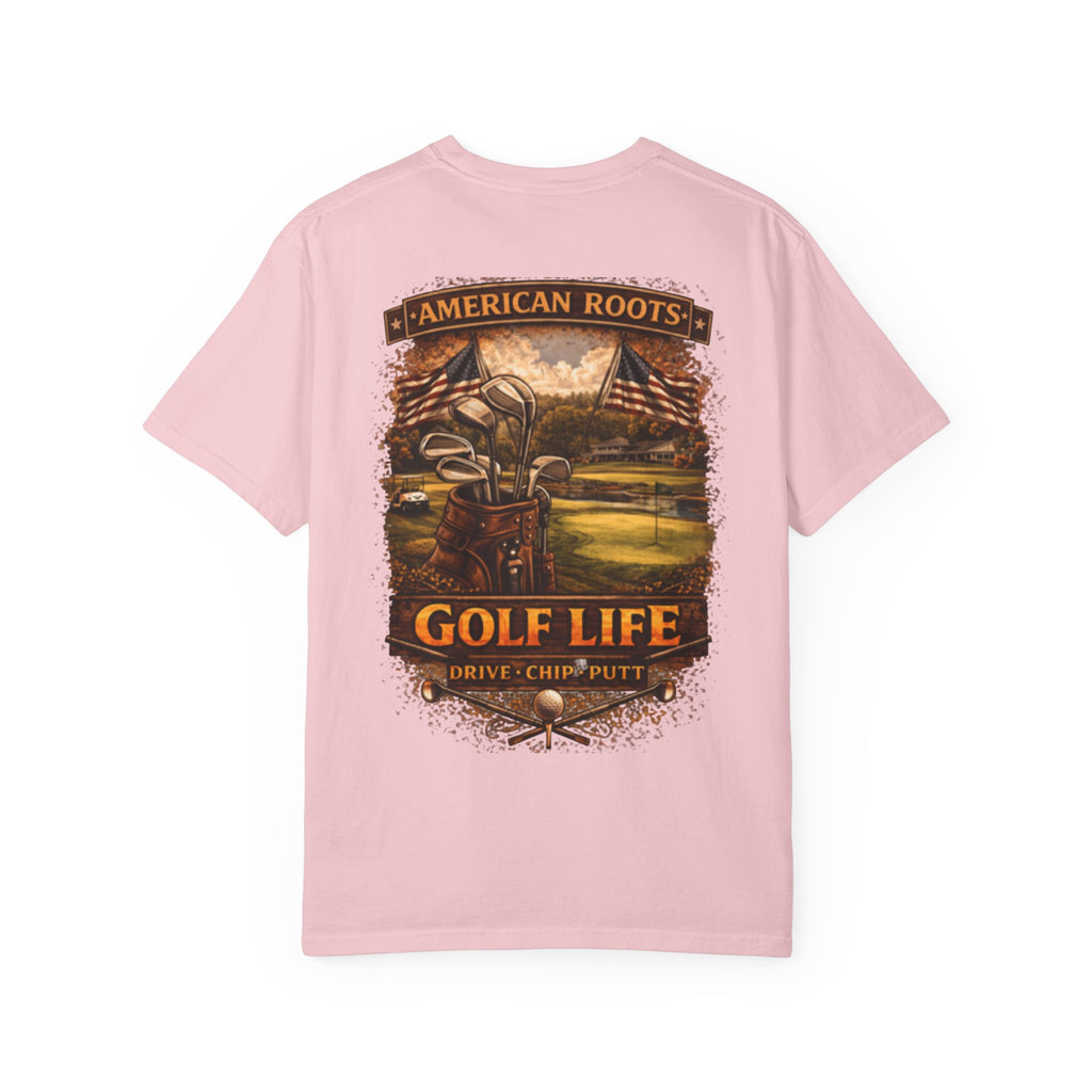 Golf Life T‑Shirt — "American Roots" Vintage Golf Scene Tee
