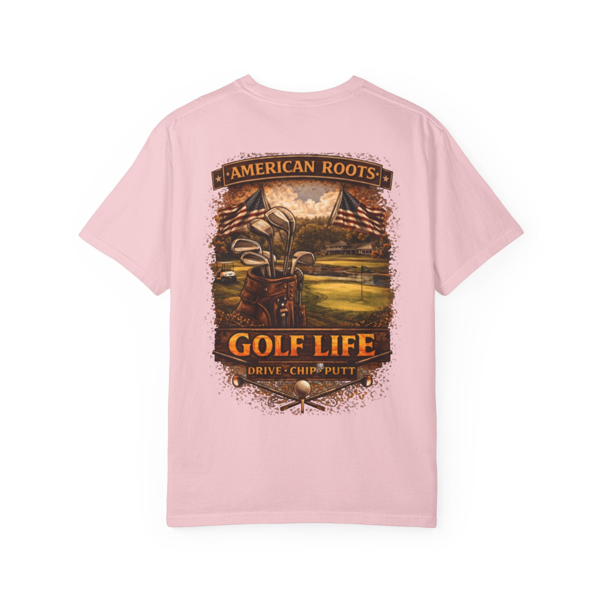 Golf Life T‑Shirt — "American Roots" Vintage Golf Scene Tee