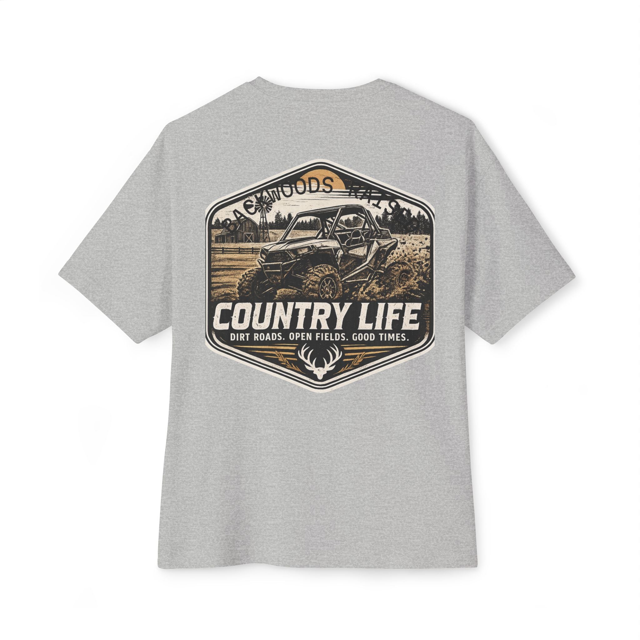 Country Life Tee — "Backwoods Raised" Graphic Shirt