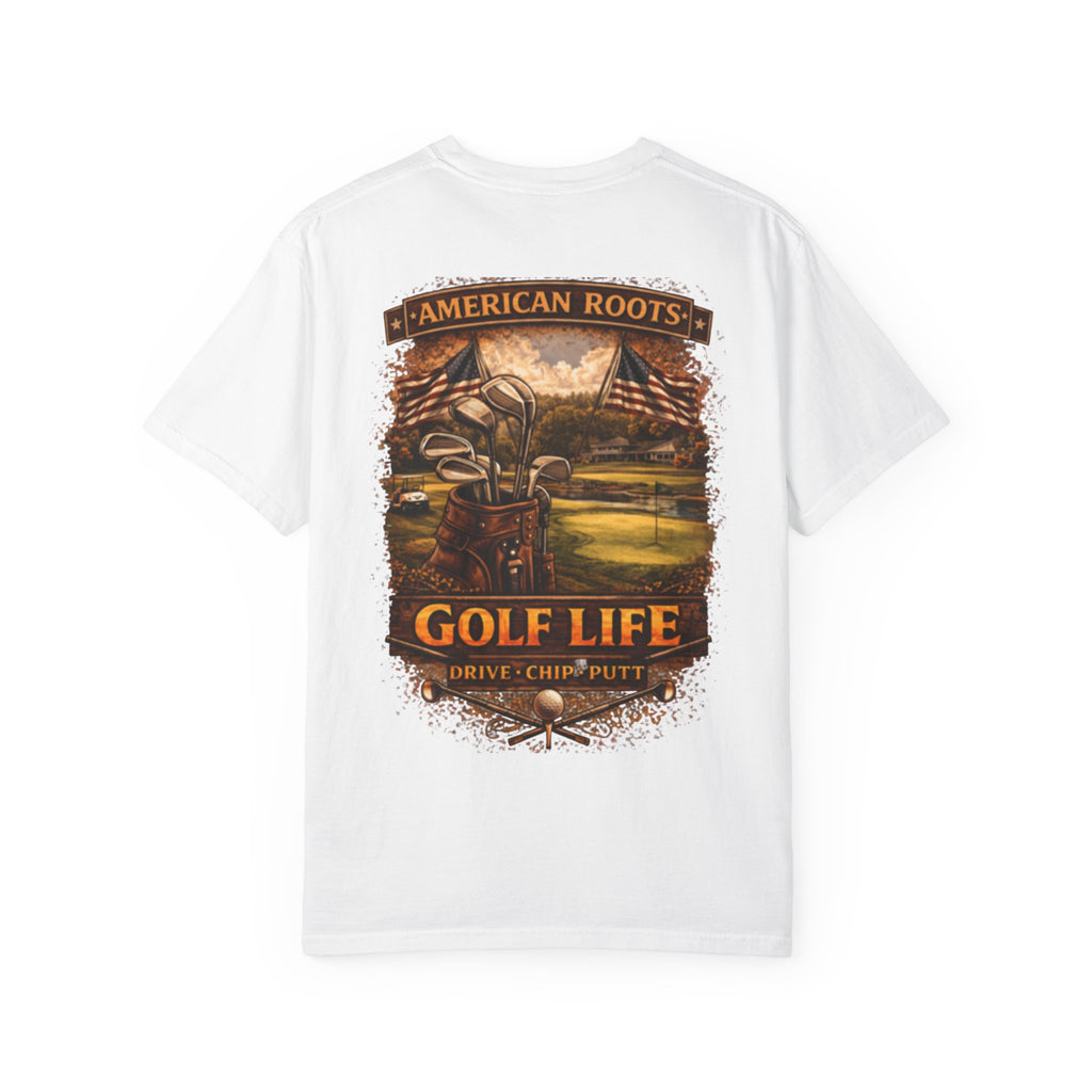 Golf Life T‑Shirt — "American Roots" Vintage Golf Scene Tee