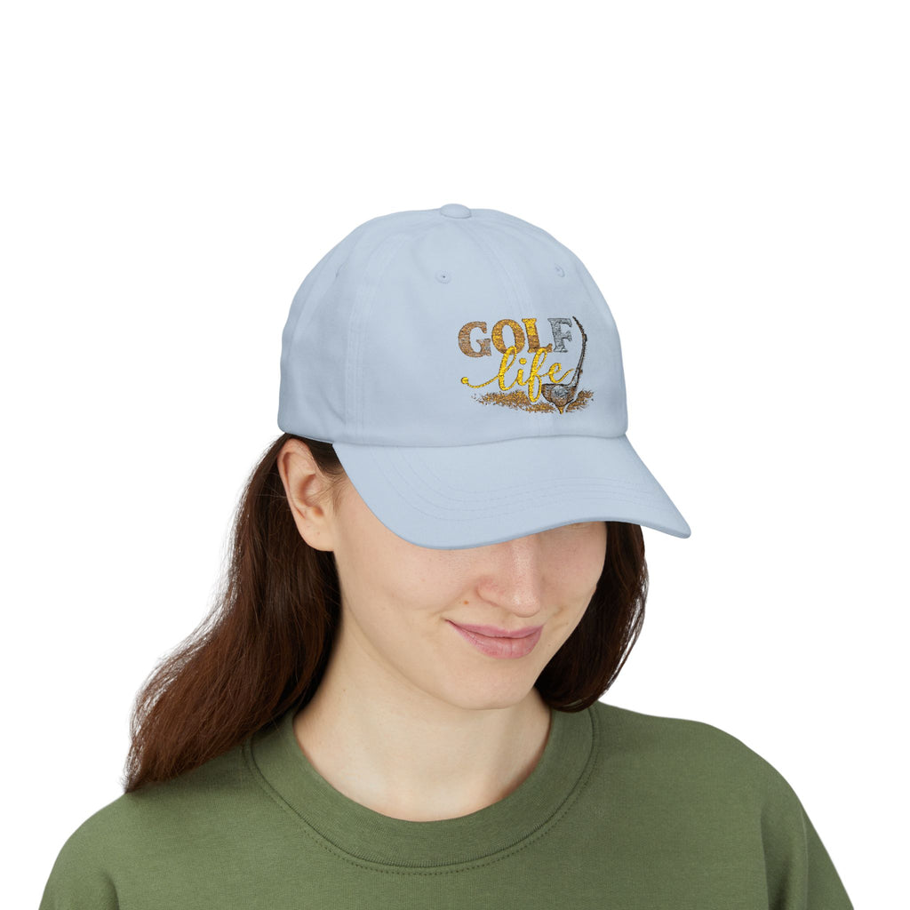 Golf Life Dad Cap — Embroidered Golf Club & Ball Hat