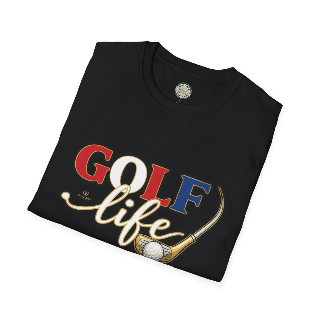 Golf Life T-Shirt — Retro Golf Club & Ball Design